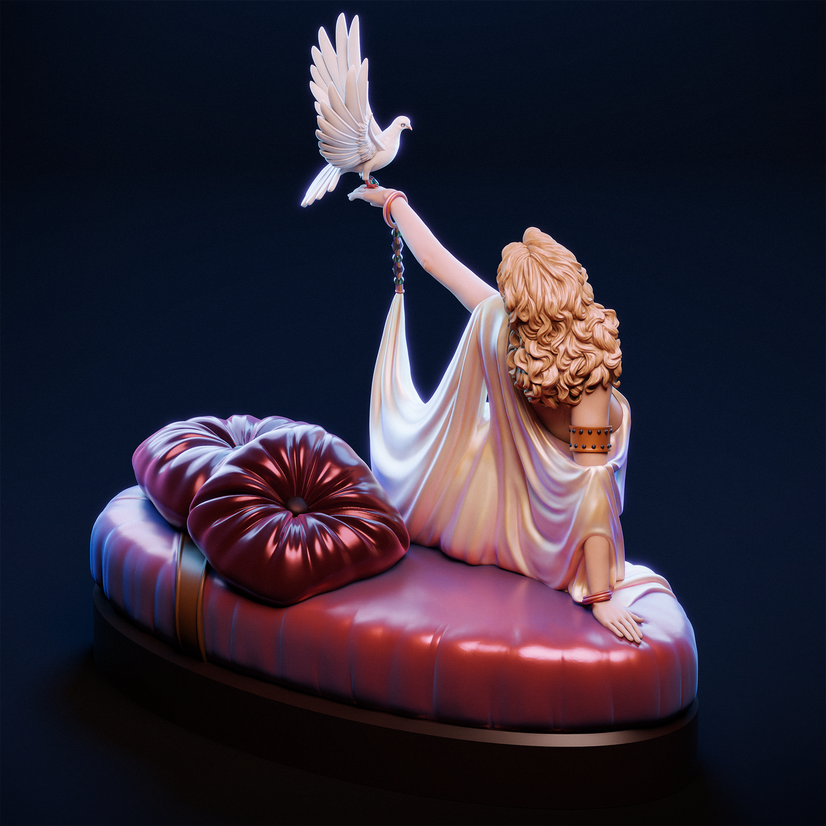 Goddess Muse Style Fine Art Fantasy Statue Unpainted Resin Garage Kit (1/6-1/12)