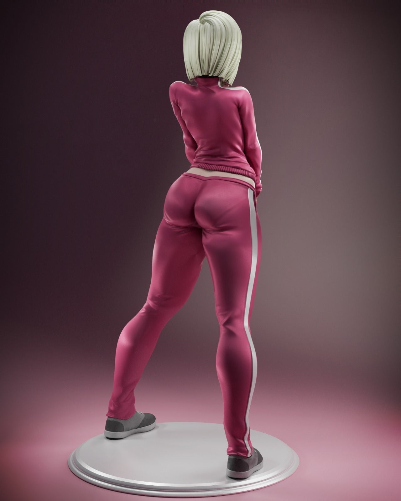 Street Android 18 Style Dragon Ball Anime Unpainted Resin Garage Kit (1/6-1/12)