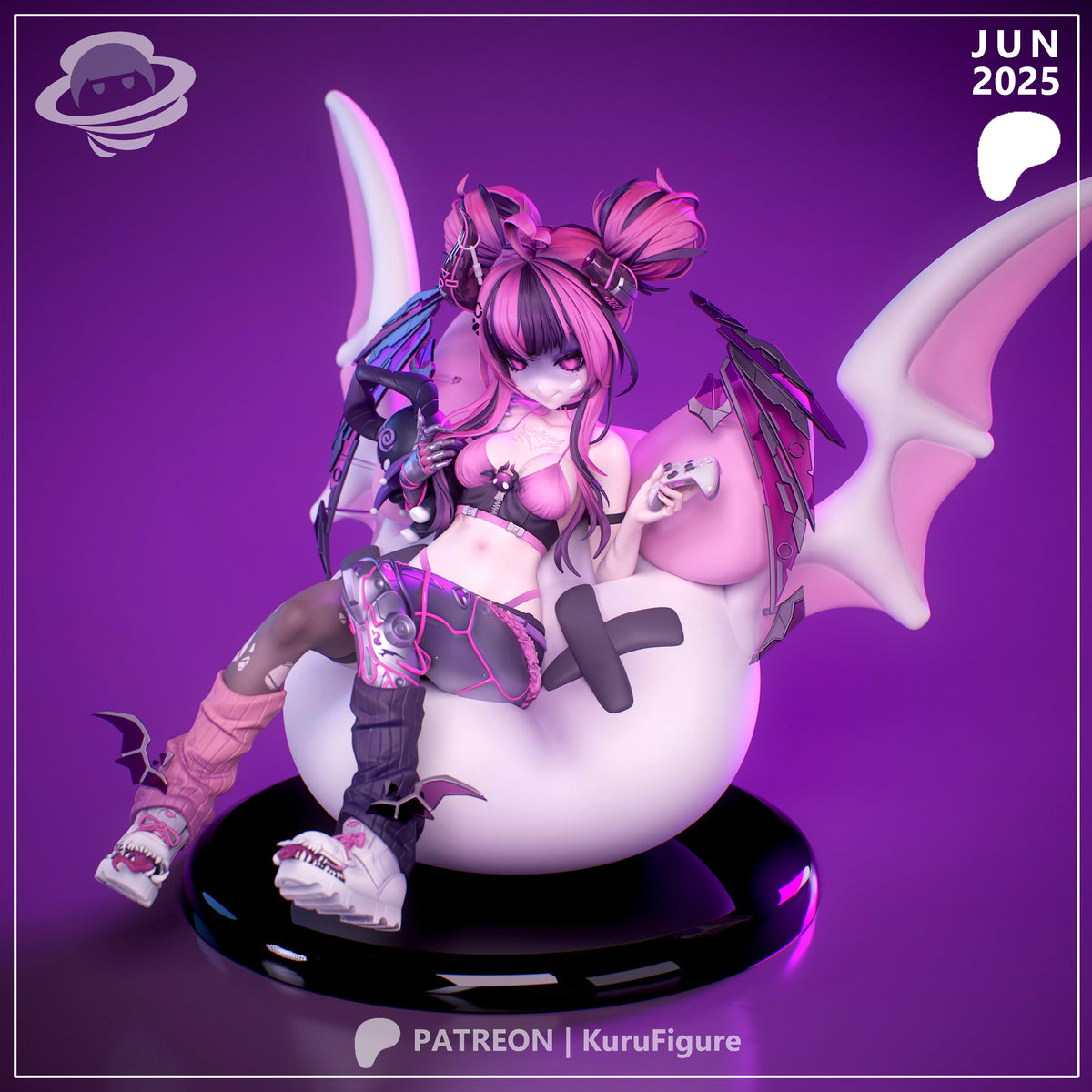 Ironmouse Style VTuber Unpainted Resin Garage Kit (1/6-1/12)