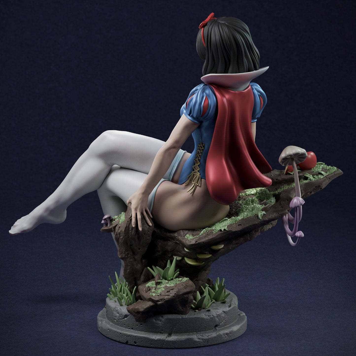 Snow White style Twisted Fairytale Girl resin kit – Unpainted 3D Printed Model kit