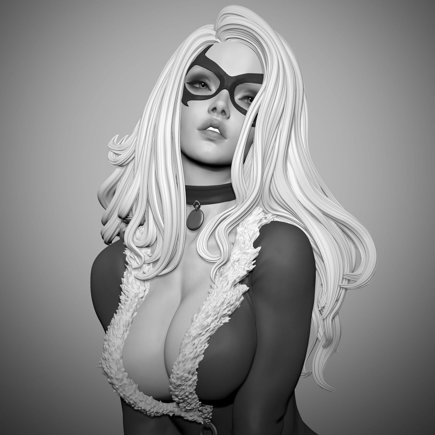 Black Cat style Heist Temptress Girl resin kit – Unpainted 3D Printed Model kit