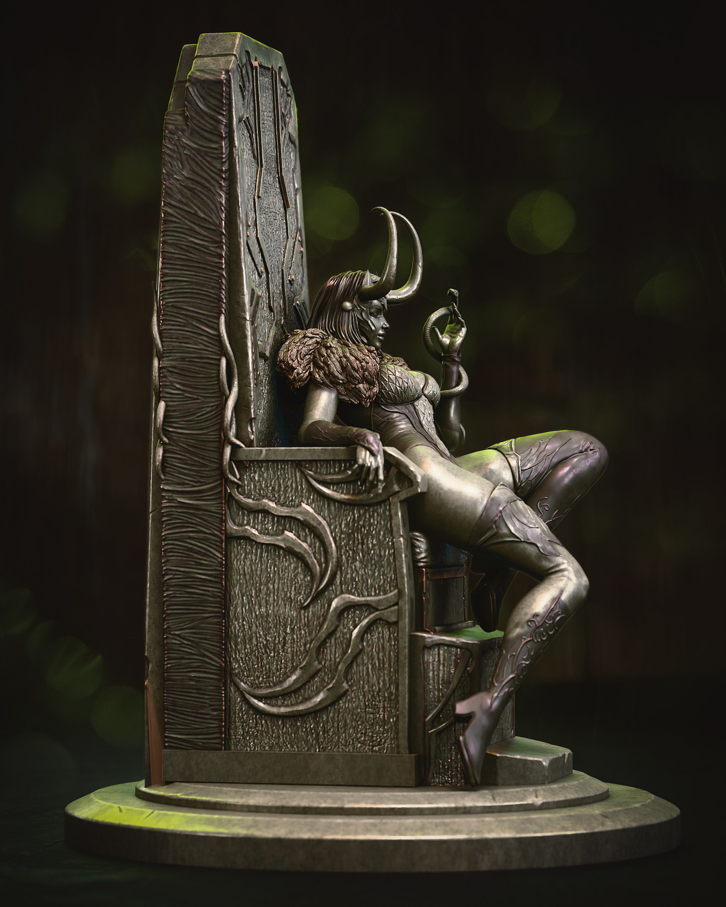 Lady Loki style Sexy Deceiver Queen resin kit – Unpainted 3D Printed Model kit