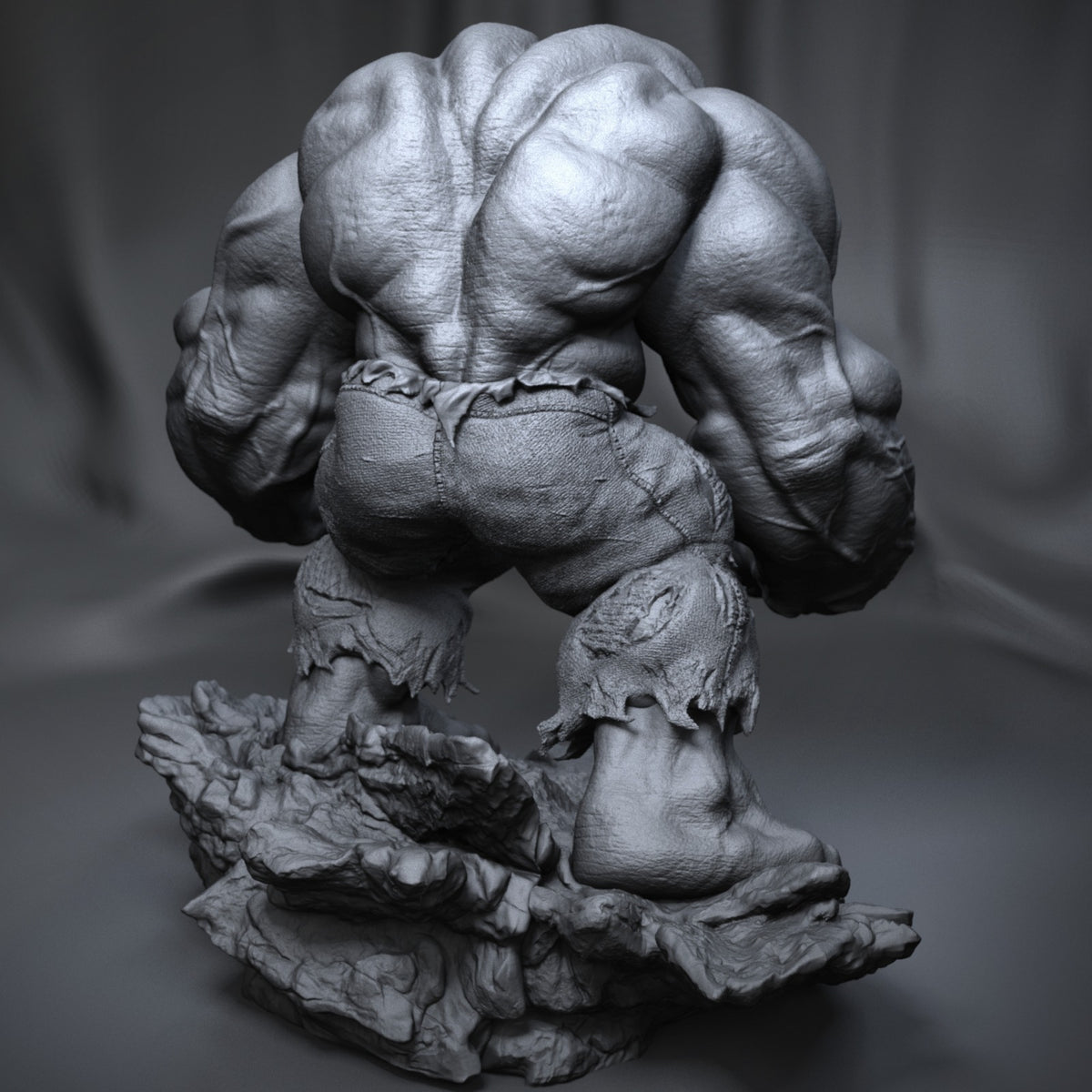 Hulk Style Avengers Marvel Comic Unpainted Resin Garage Model Kit (1/6-1/12)