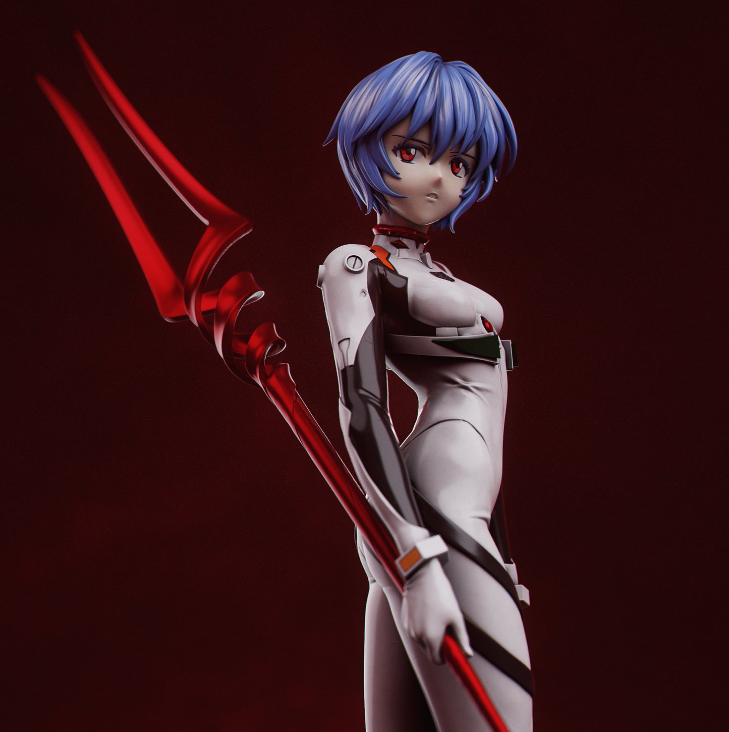 Rei Ayanami style resin kit – Unpainted 3D Printed Model kit