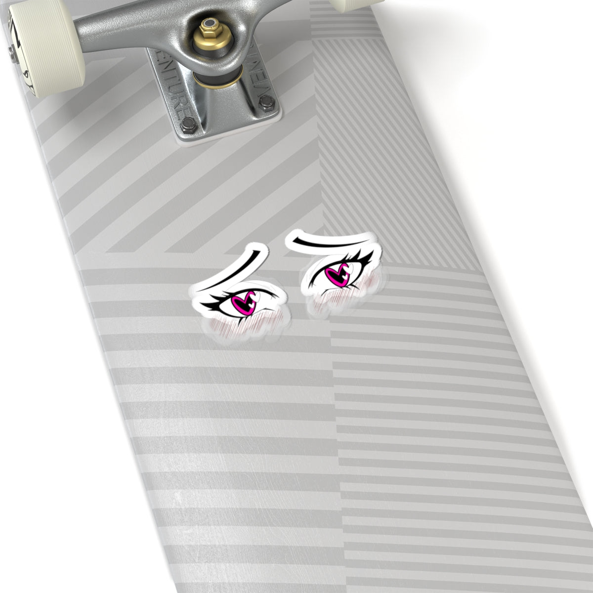 Ahegao Heart Eyes Sticker – Heart Pupils Anime Eyes Art – Cute Otaku Vinyl Decal