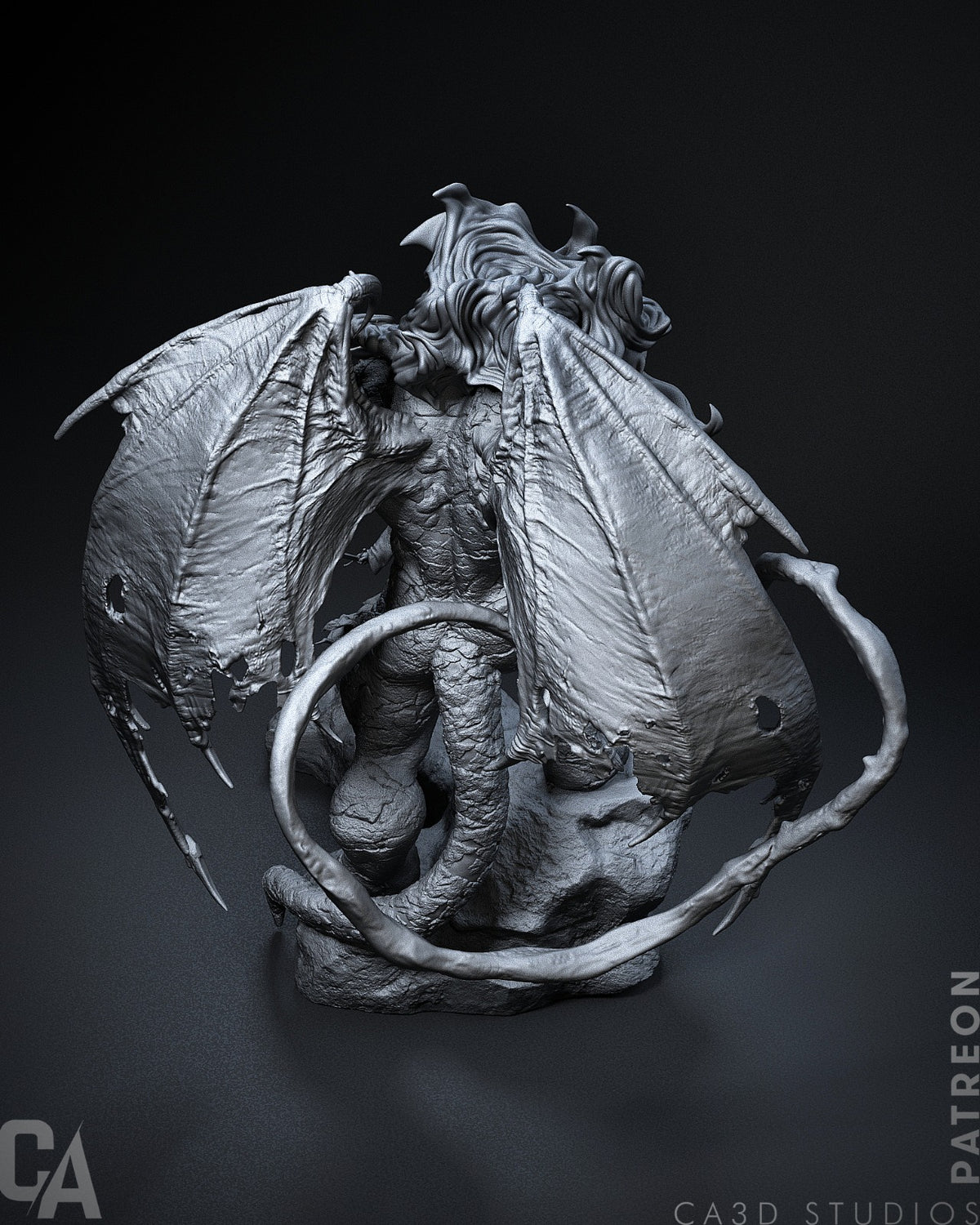 Gandalf vs Balrog Style Lord of the Rings LOTR Unpainted Resin Garage (1/6-1/12)