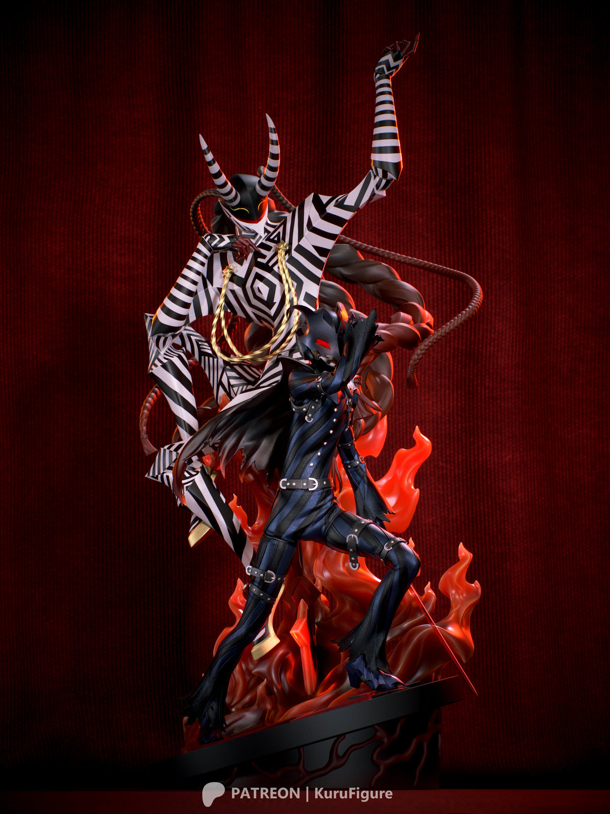 Goro Akechi & Loki Style Persona 5 Unpainted Resin Garage Kit (1/6-1/12)