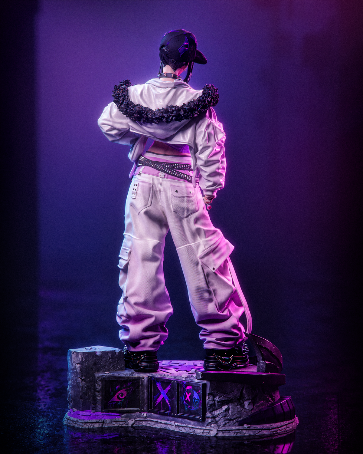 Streetwear Juri Style Street Fighter Unpainted Resin Garage Kit (1/6-1/12)