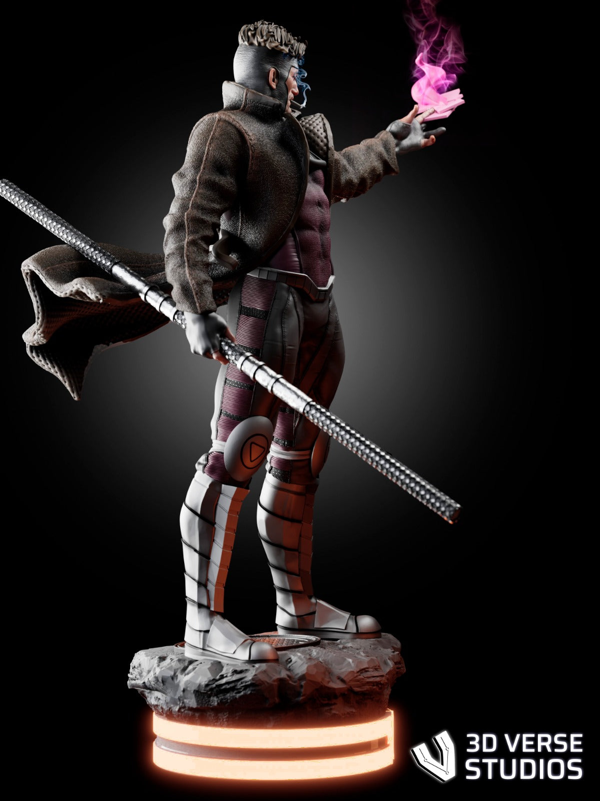 Gambit style Cardmaster Hero resin kit – Unpainted 3D Printed Model kit