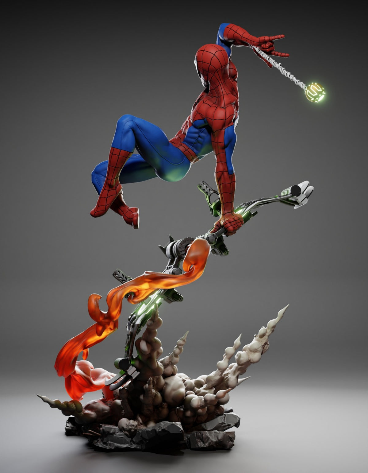 Spiderman Symbiote Style Marvel Comics Unpainted Resin Garage Model (1/6-1/12)