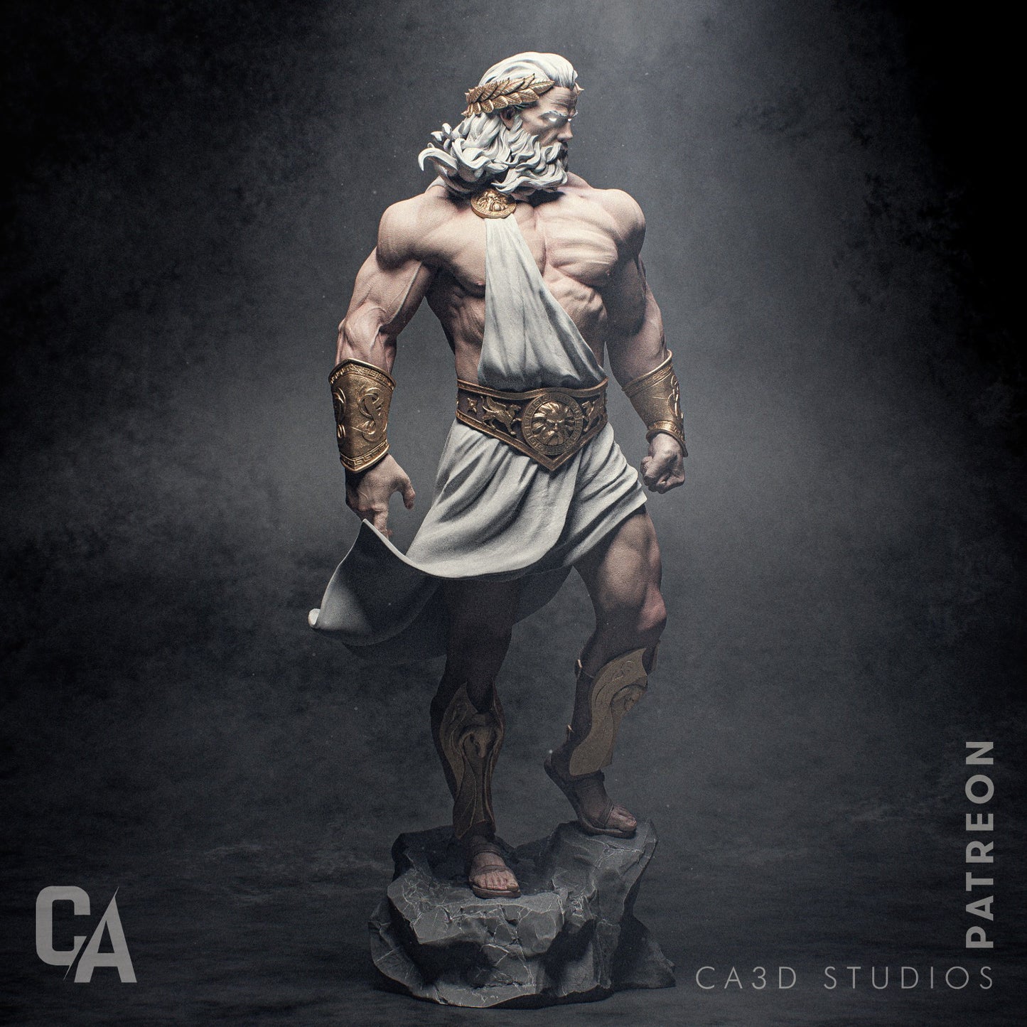 Zeus Thunder King resin kit – Unpainted 3D Printed Model kit