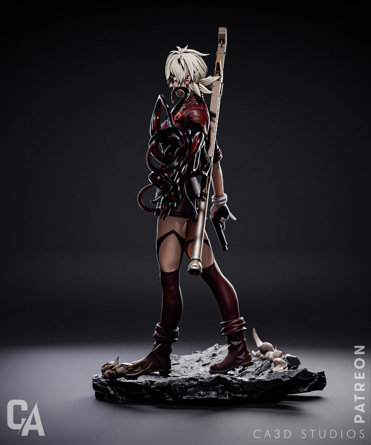 Seras Victoria Style Hellsing Vampire Anime Unpainted Resin Garage (1/6-1/12)