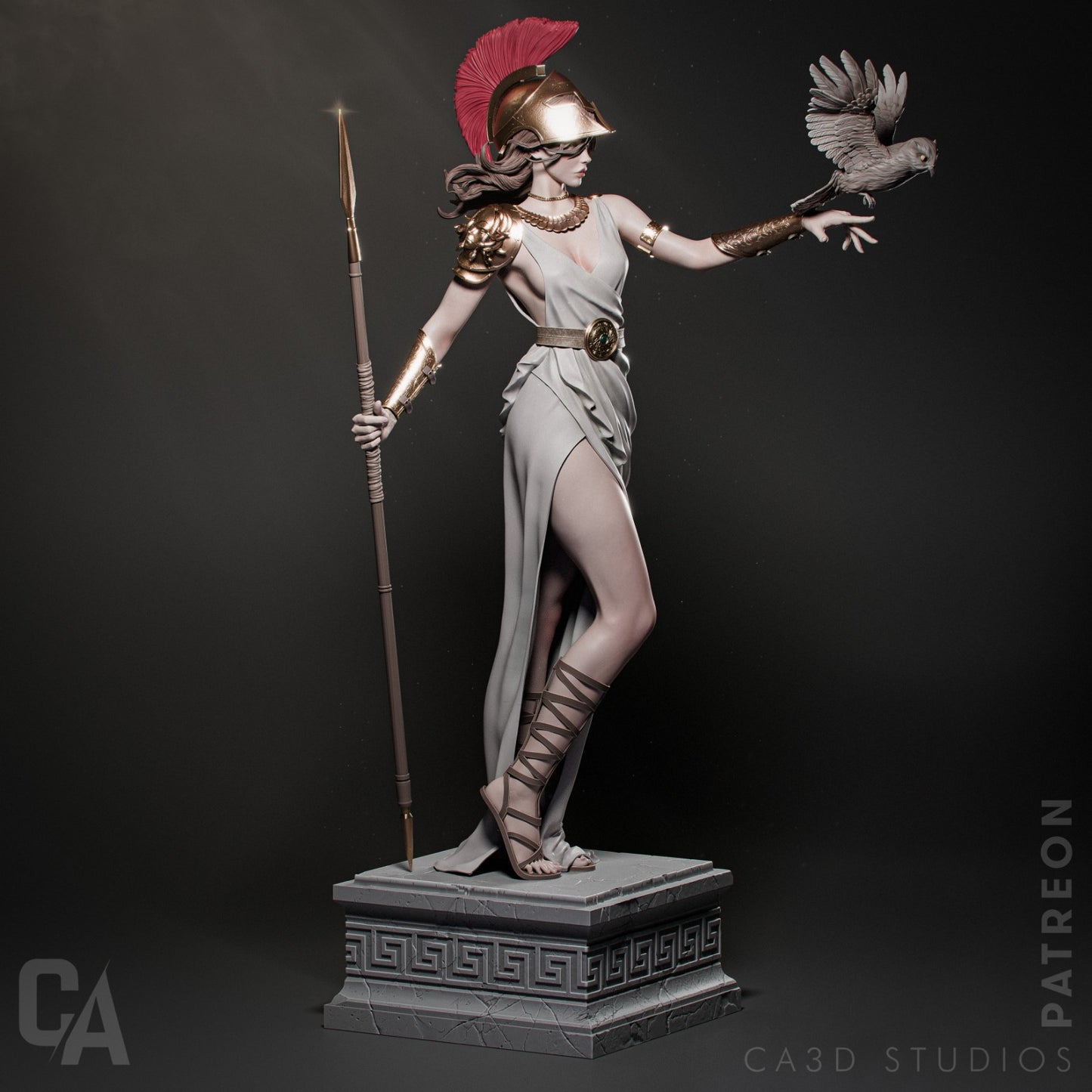 Athena Greek Goddess resin kit – Unpainted 3D Printed Model kit