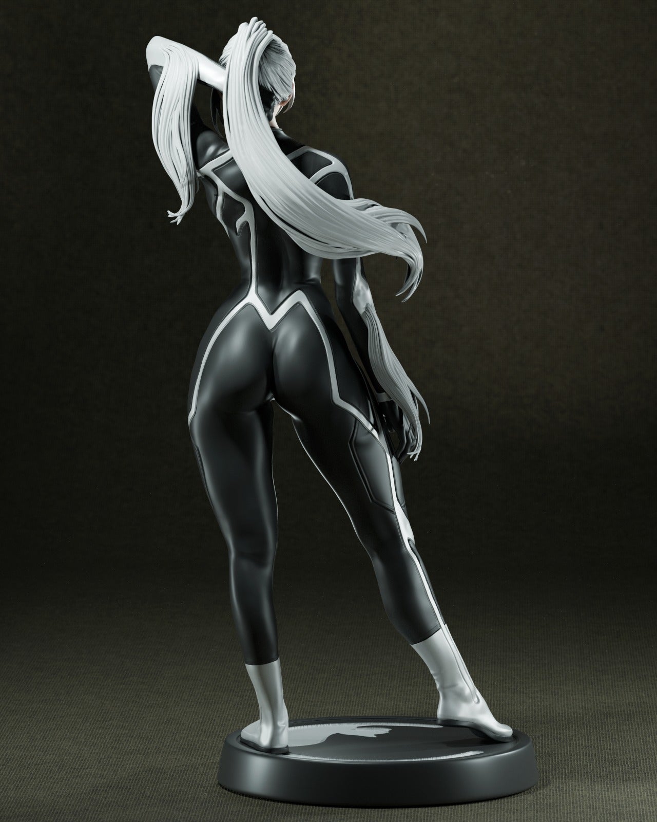 Black Cat style Feline Thief Girl resin kit – Unpainted 3D Printed Model kit