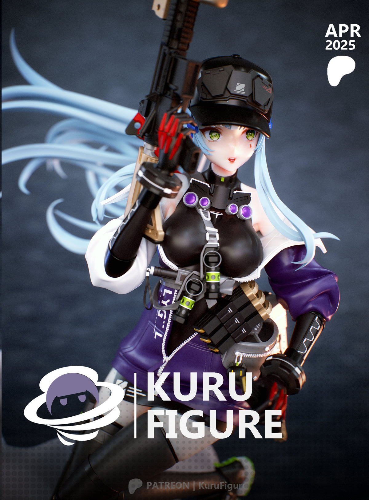 Klukai Style Girls Frontline 2 Unpainted Resin Kit (1/6-1/12)