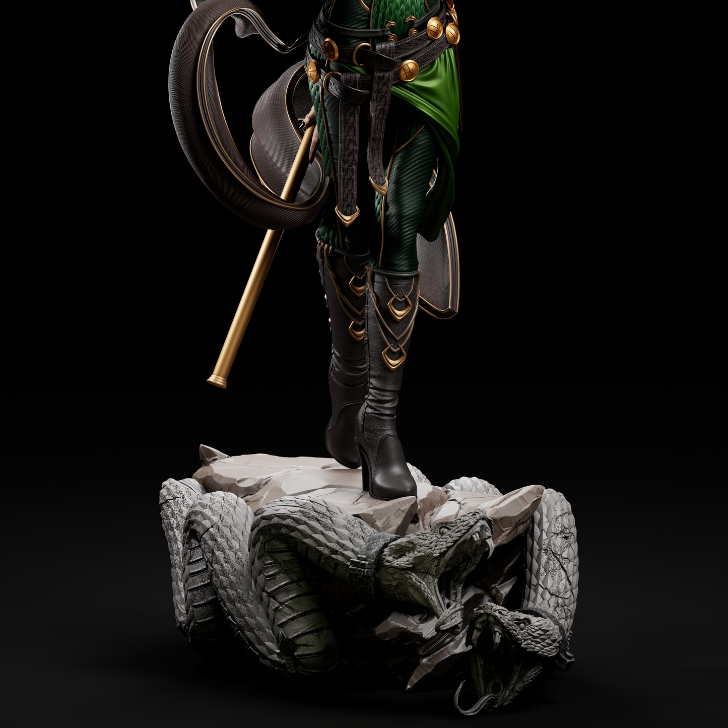 Lady Loki style Deceiver Queen resin kit – Unpainted 3D Printed Model kit