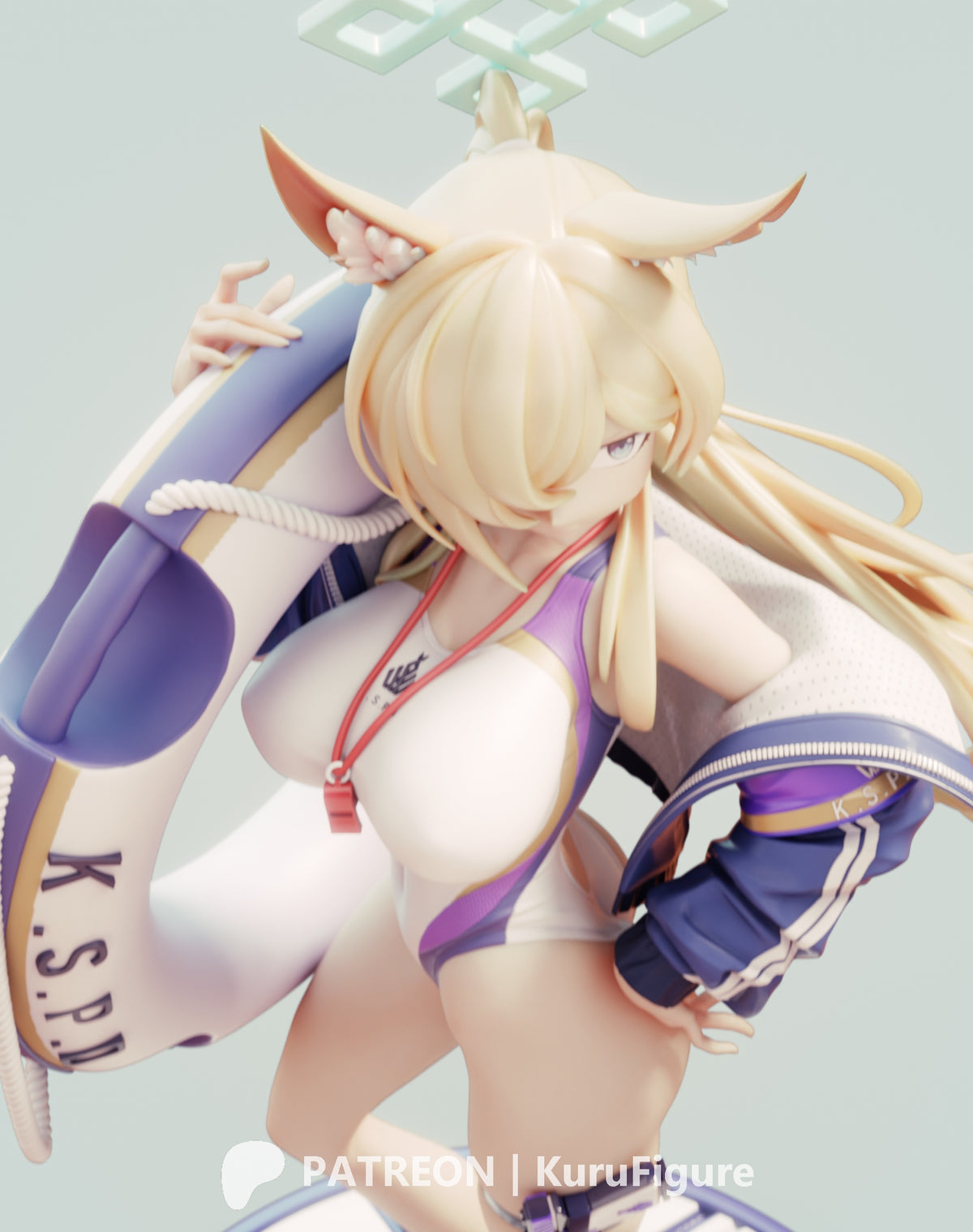 Blue Archive Ogata Kanna Unpainted Resin Kit (1/6-1/12)