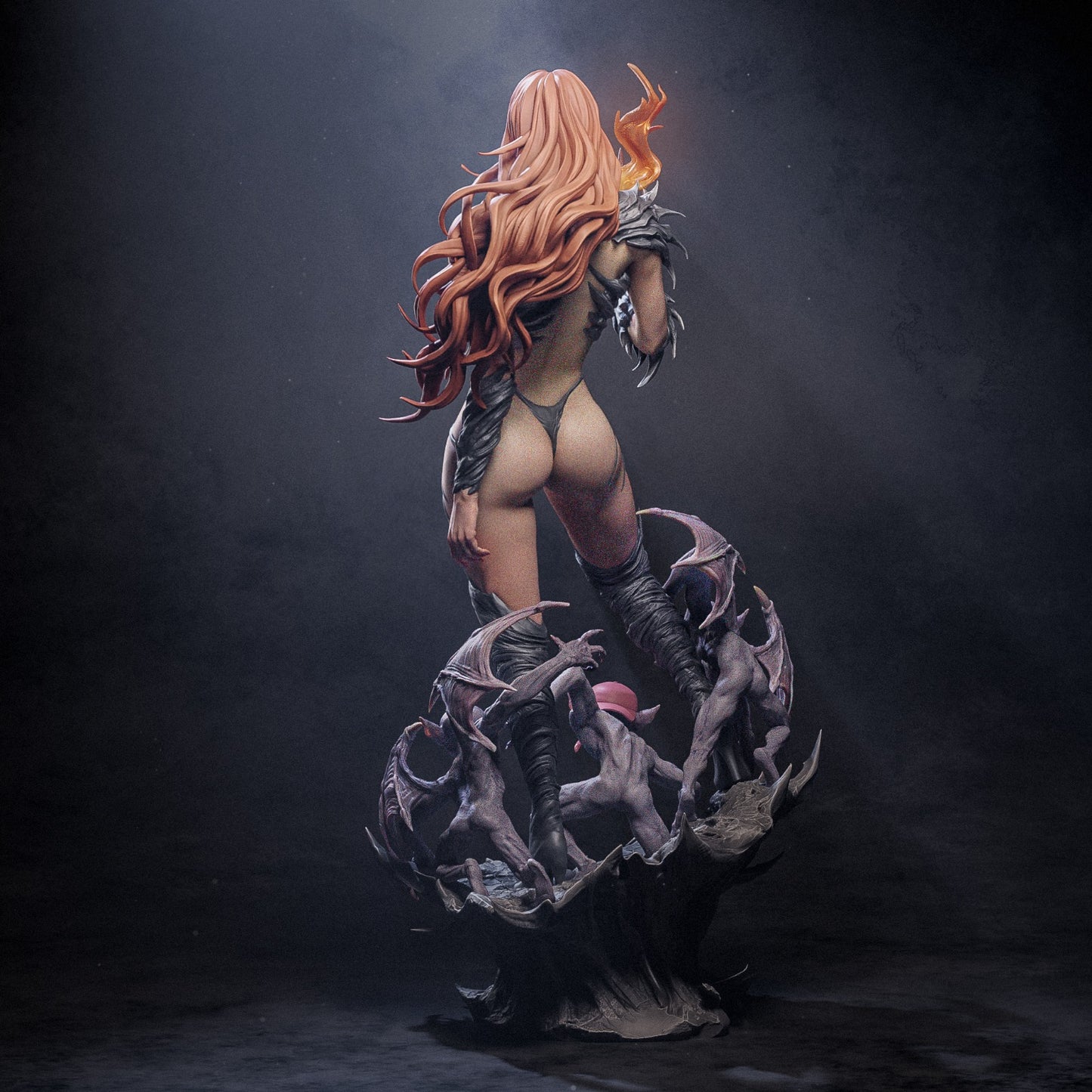 Sara Pezzini style Witch Wielder Girl resin kit – Unpainted 3D Printed Model kit