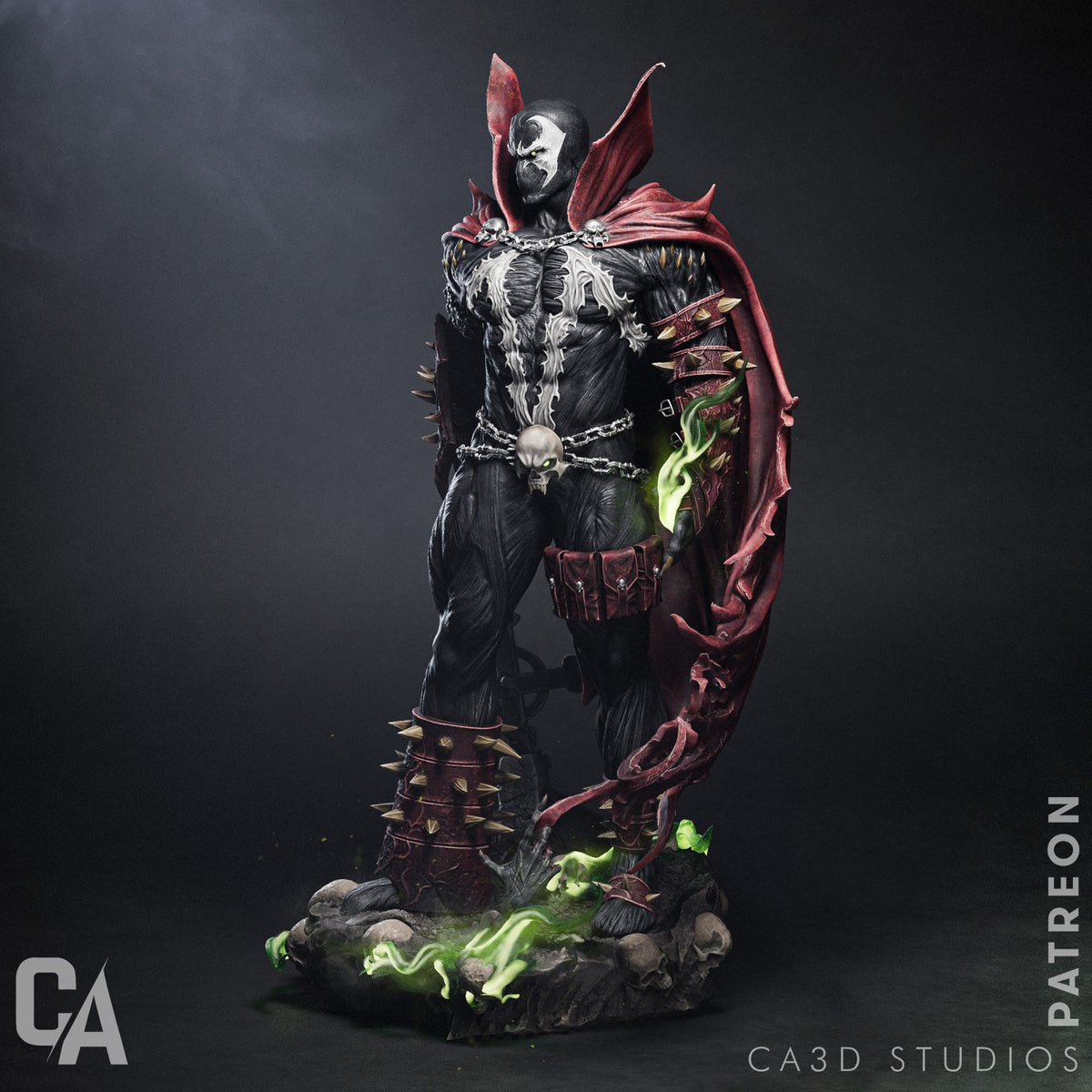 Spawn Style Image Comics Dark Demon Warrior Unpainted Resin Garage (1/6-1/12)