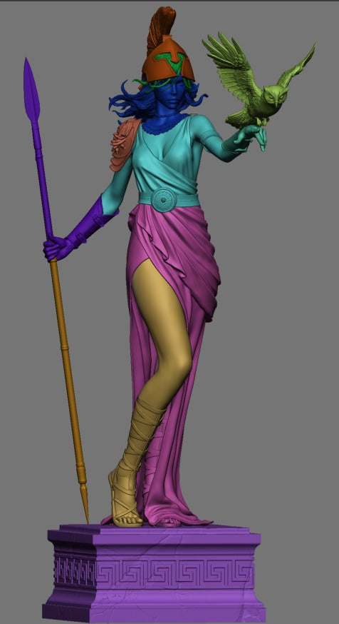 Athena Greek Goddess resin kit – Unpainted 3D Printed Model kit