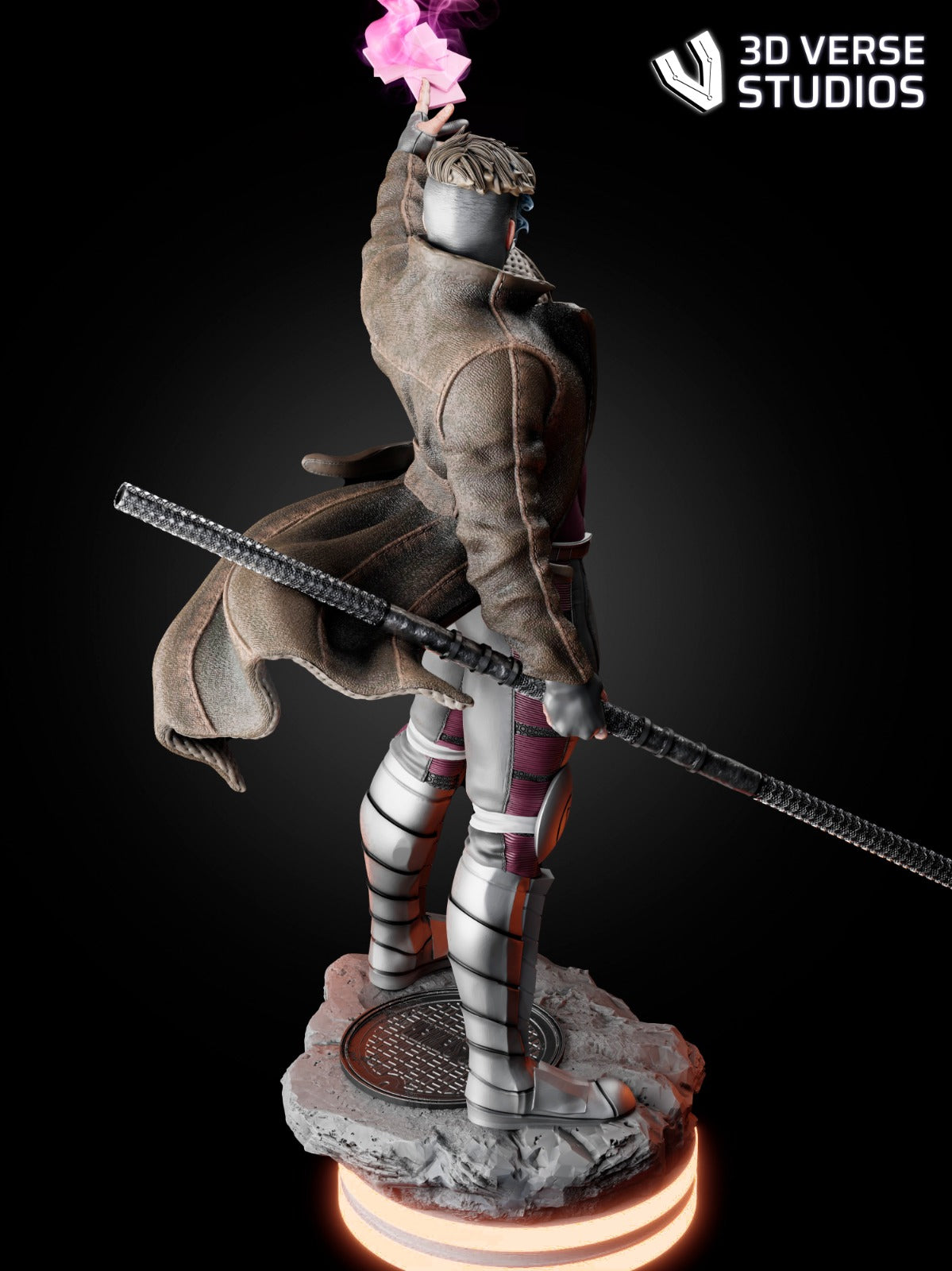 Gambit style Cardmaster Hero resin kit – Unpainted 3D Printed Model kit
