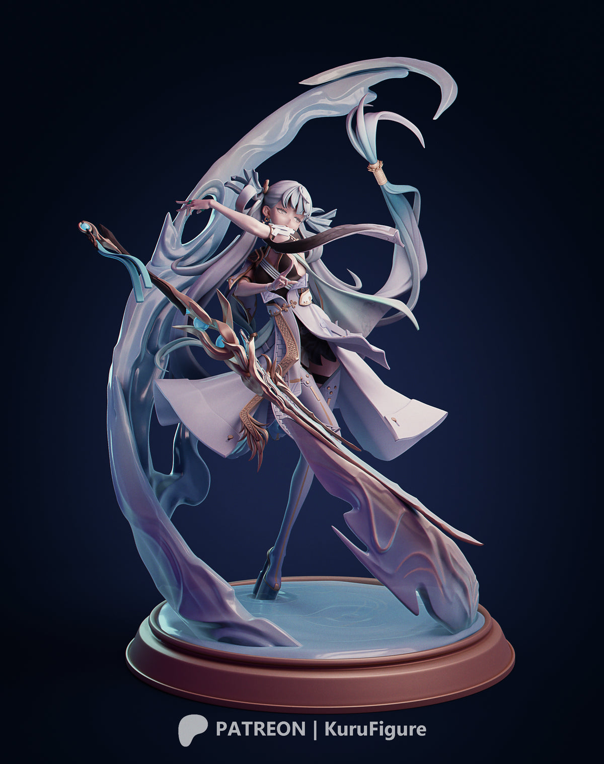Jinhsi Style Wuthering Waves Unpainted Resin Garage Kit (1/6-1/12)