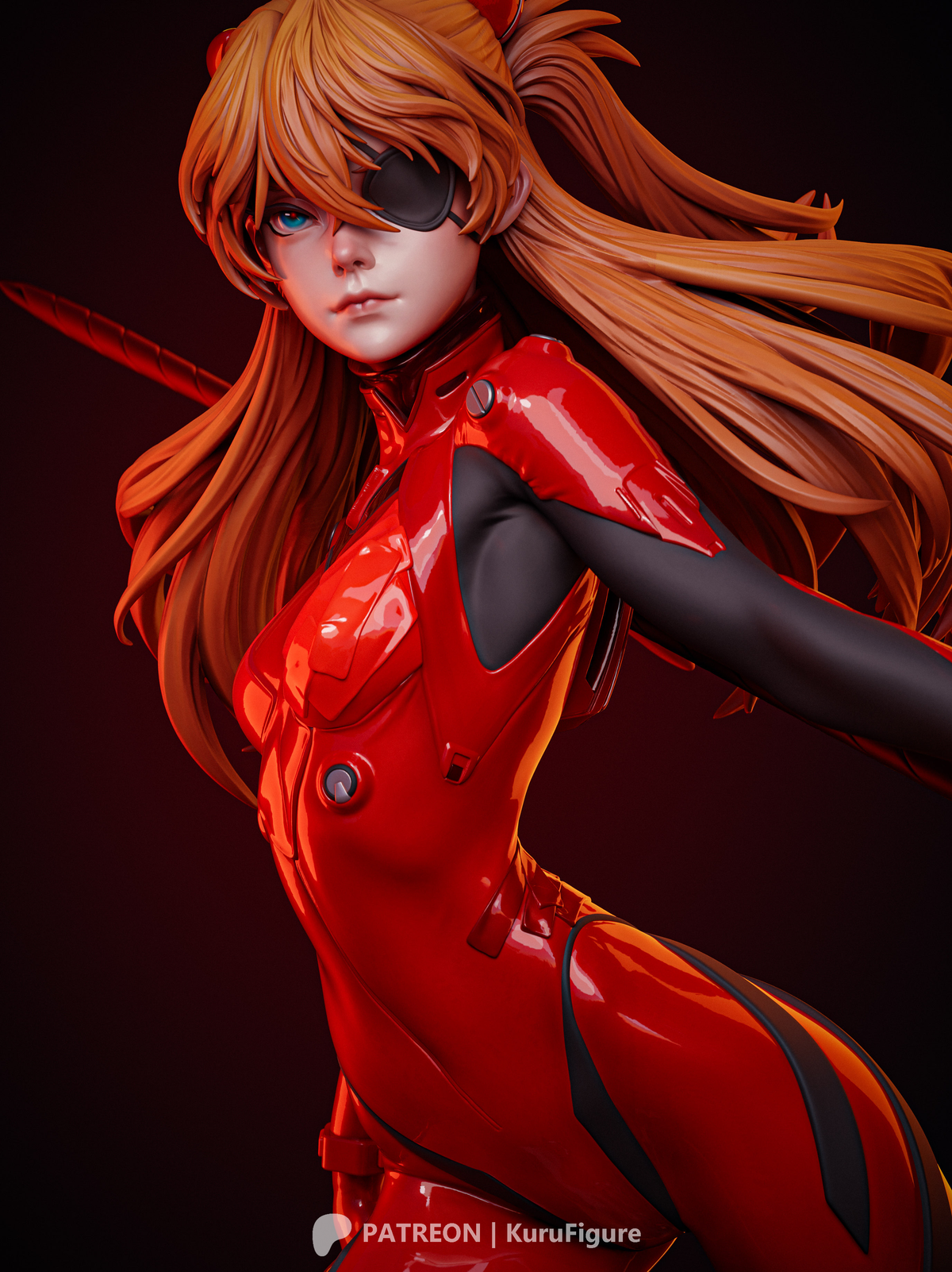 Angel Slayer Asuka Style Evangelion Unpainted Resin Garage Model Kit
