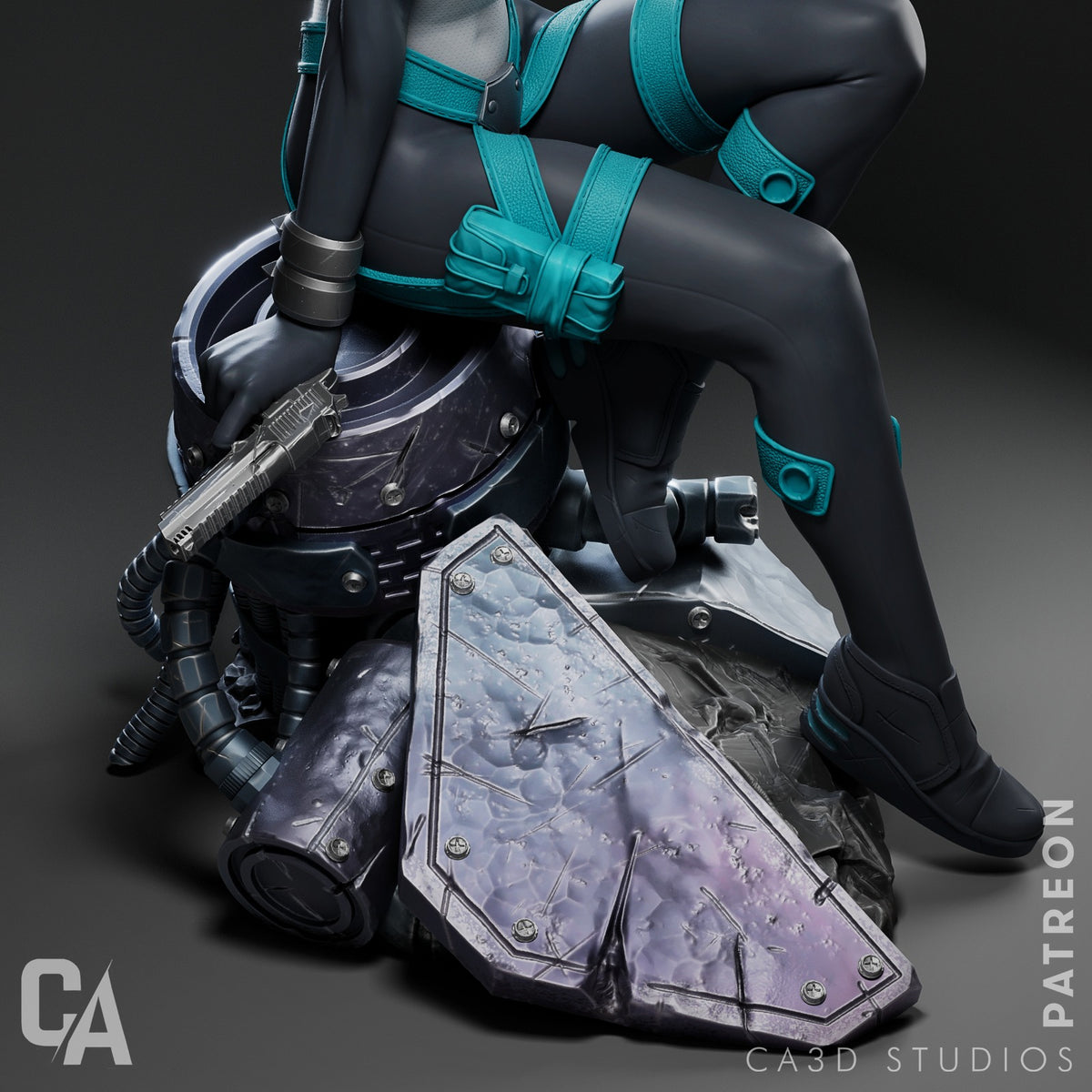 Domino Style Marvel X-Men Comic Hero Unpainted Resin Garage Model Kit (1/6-1/12)