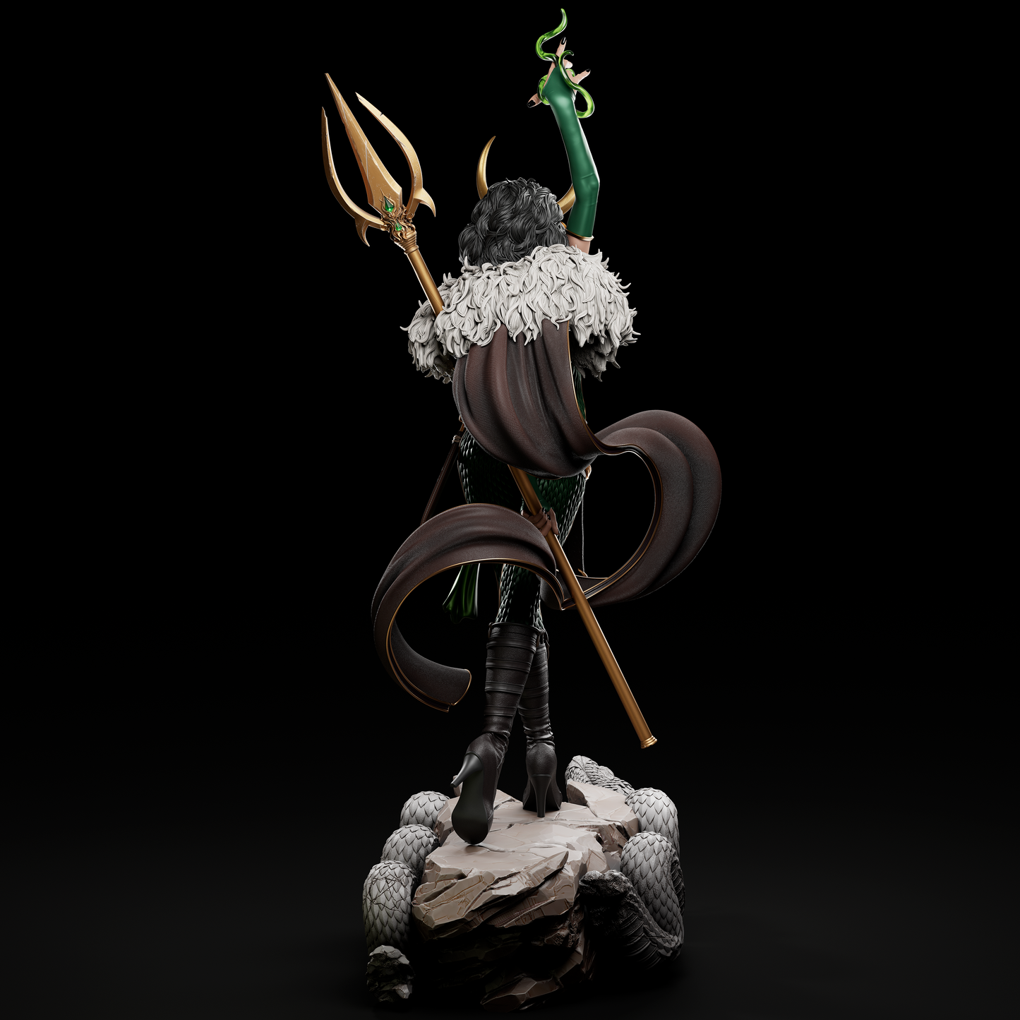Lady Loki style Deceiver Queen resin kit – Unpainted 3D Printed Model kit
