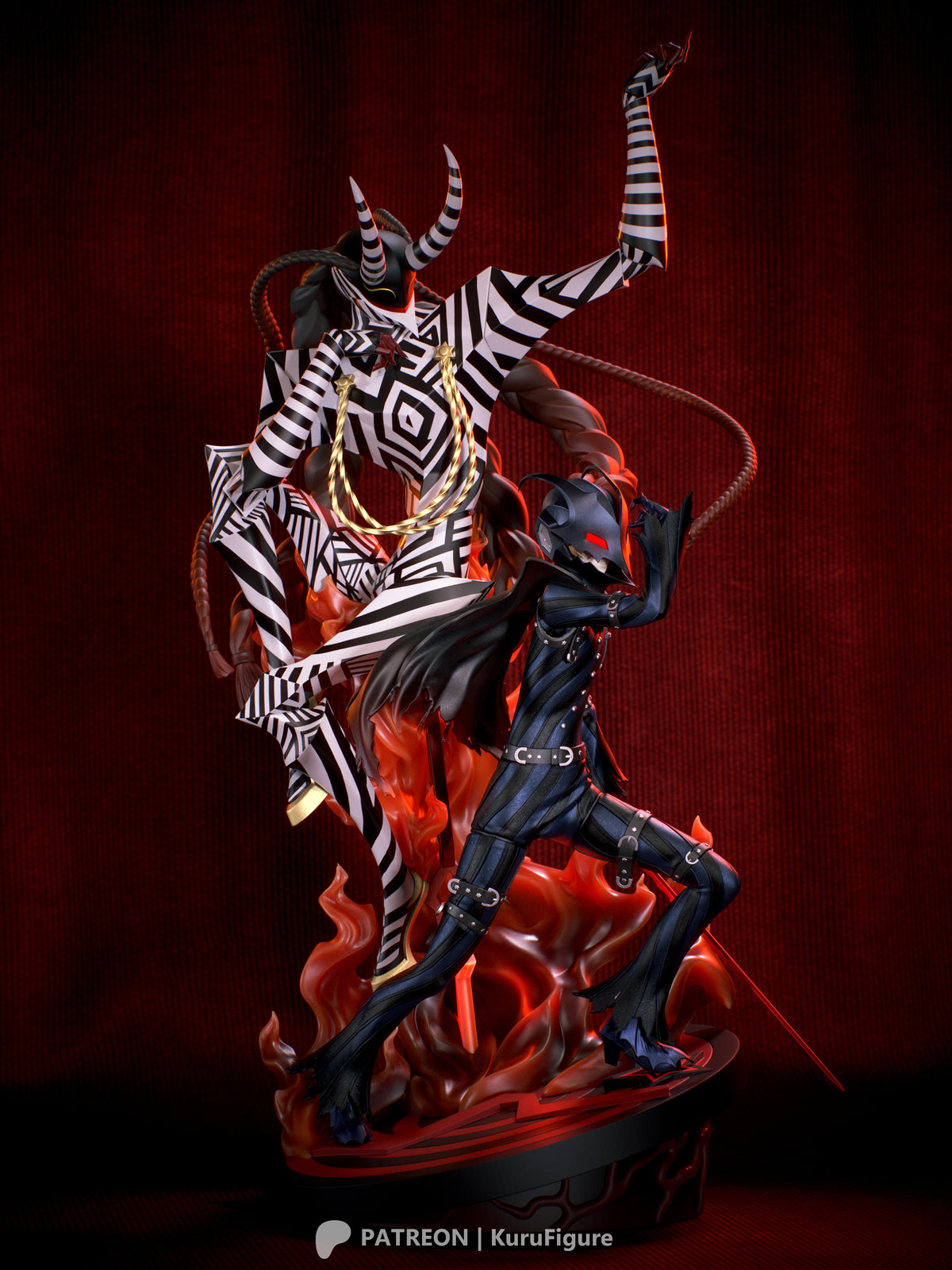 Goro Akechi & Loki Style Persona 5 Unpainted Resin Garage Kit (1/6-1/12)