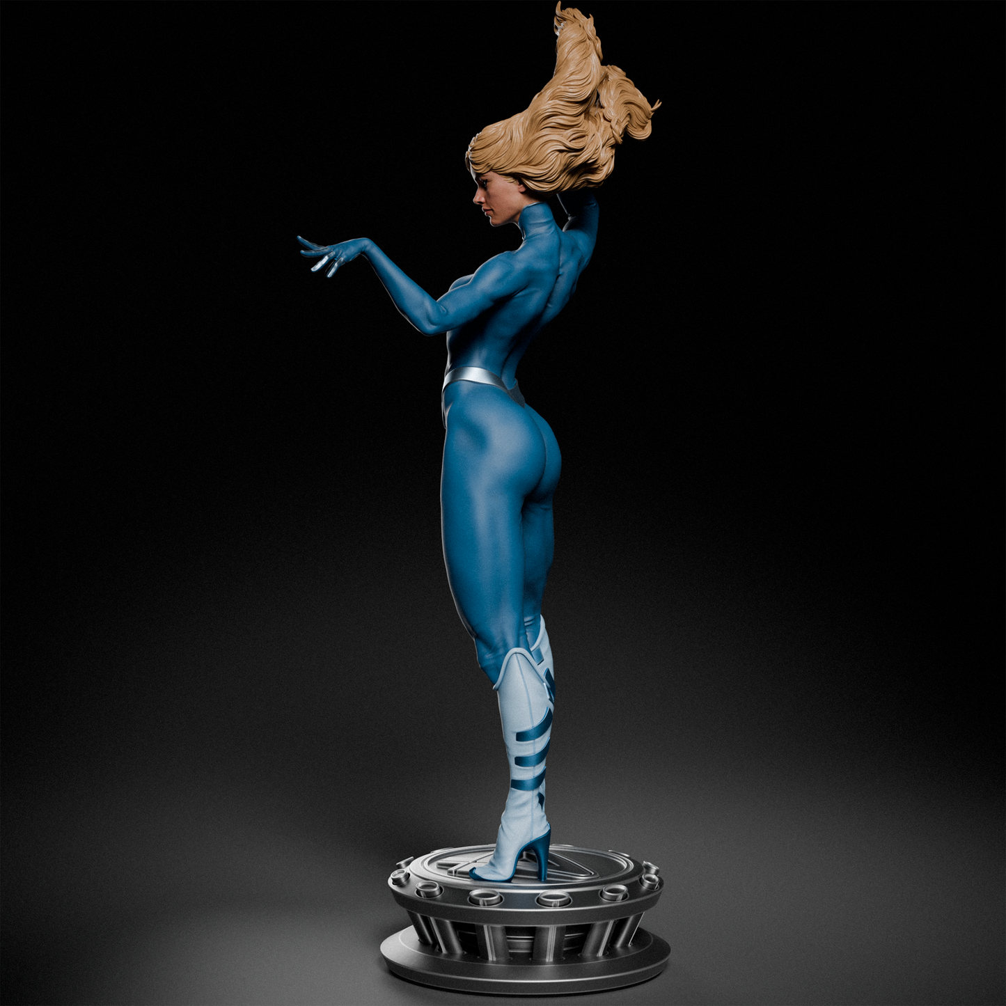 Invisible Woman style Forcefield Heroine resin kit – Unpainted 3D Printed Model kit