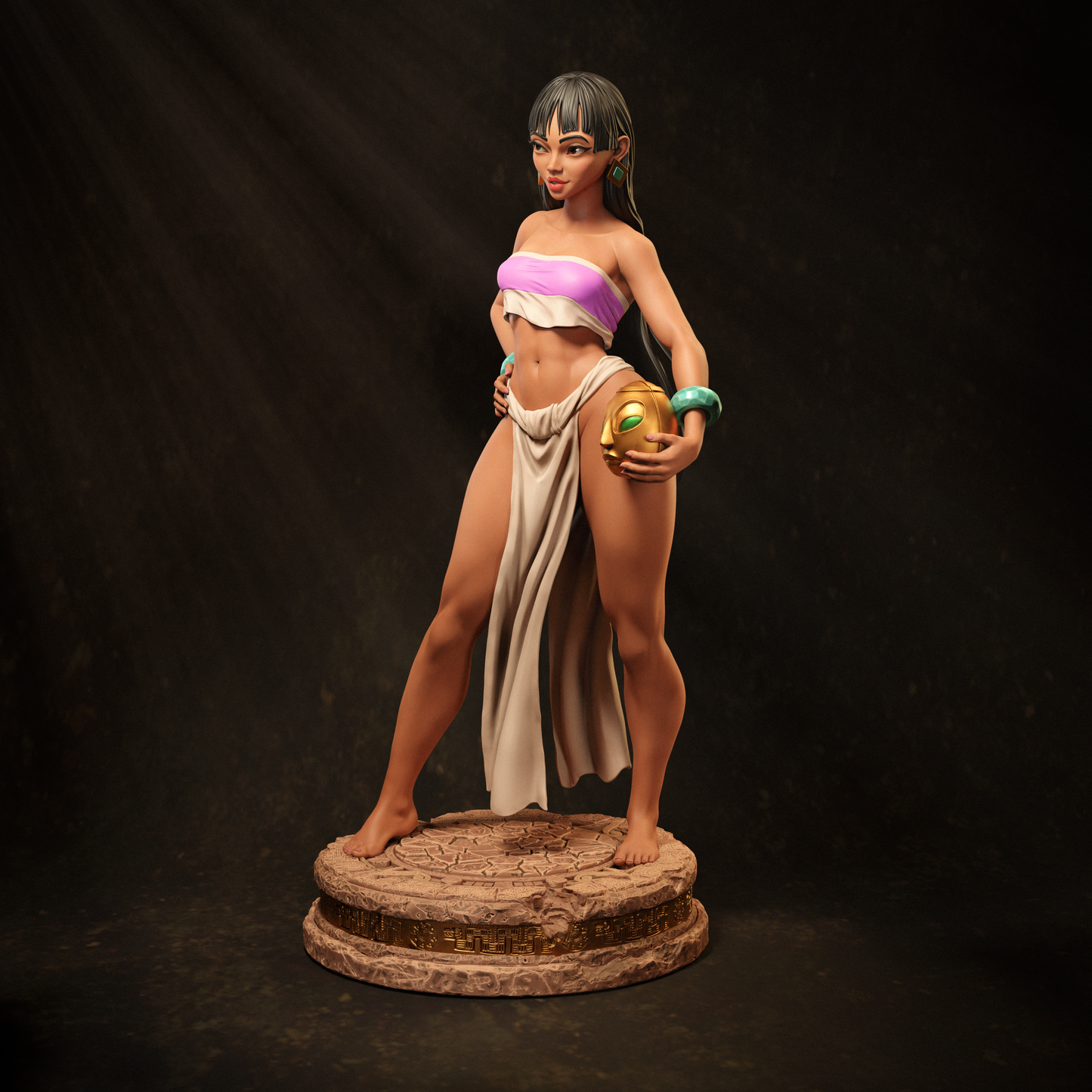 Chel style Animated Trickster Girl resin kit – Unpainted 3D Printed Model kit