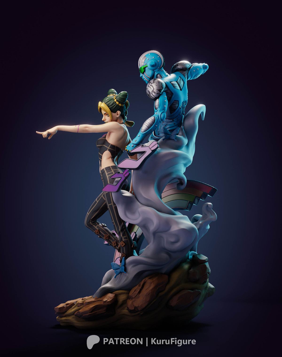 Jolyne Cujoh Style JoJo Stone Ocean Unpainted Resin Kit (1/6-1/12)