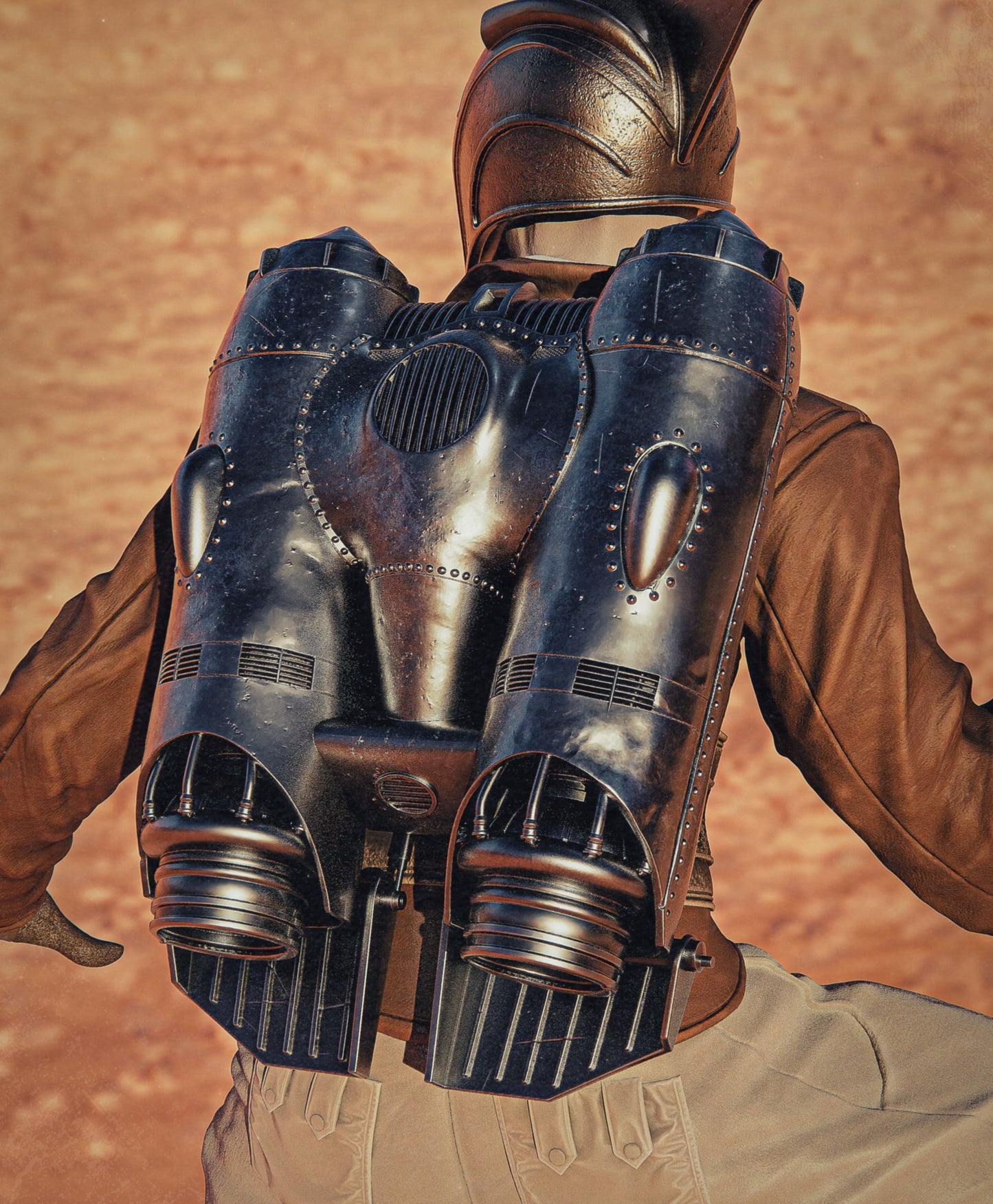 Rocketeer style Sky Ace resin kit – Unpainted 3D Printed Model kit