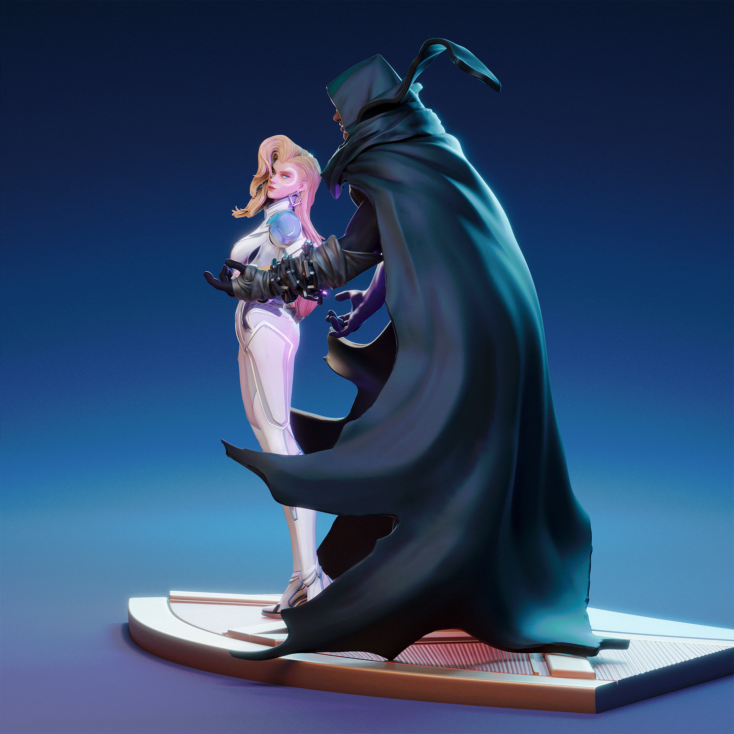 Cloak and Dagger style Duo resin kit – Unpainted 3D Printed Model kit