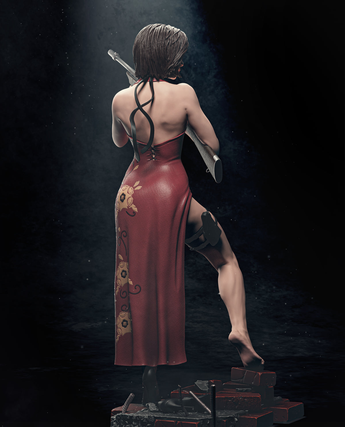 Ada Wong Style Resident Evil Capcom Unpainted Resin Garage Model Kit (1/6-1/12)