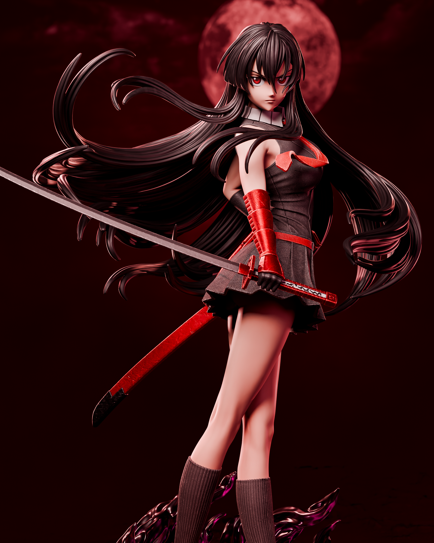 Akame Style Imperial Assassin Resin Kit – Unpainted 3D Printed Model Kit