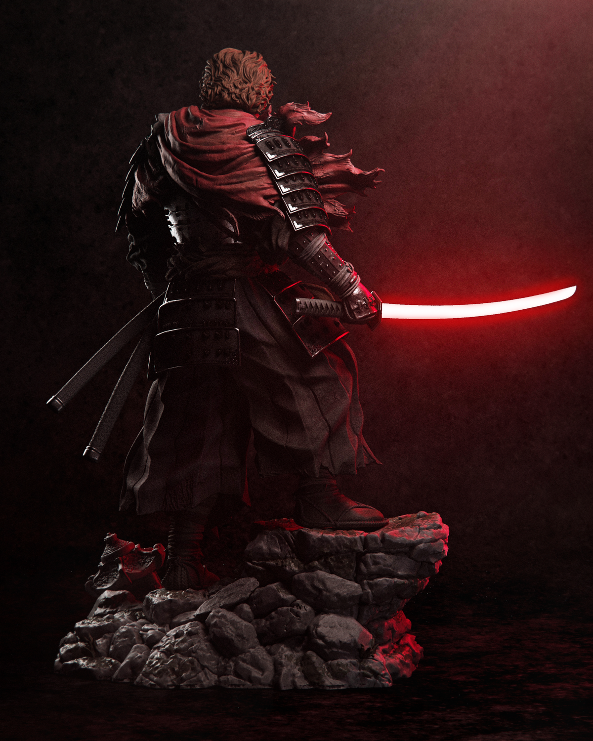 Samurai Anakin Style Star Wars Unpainted Resin Garage Kit (1/6-1/12)