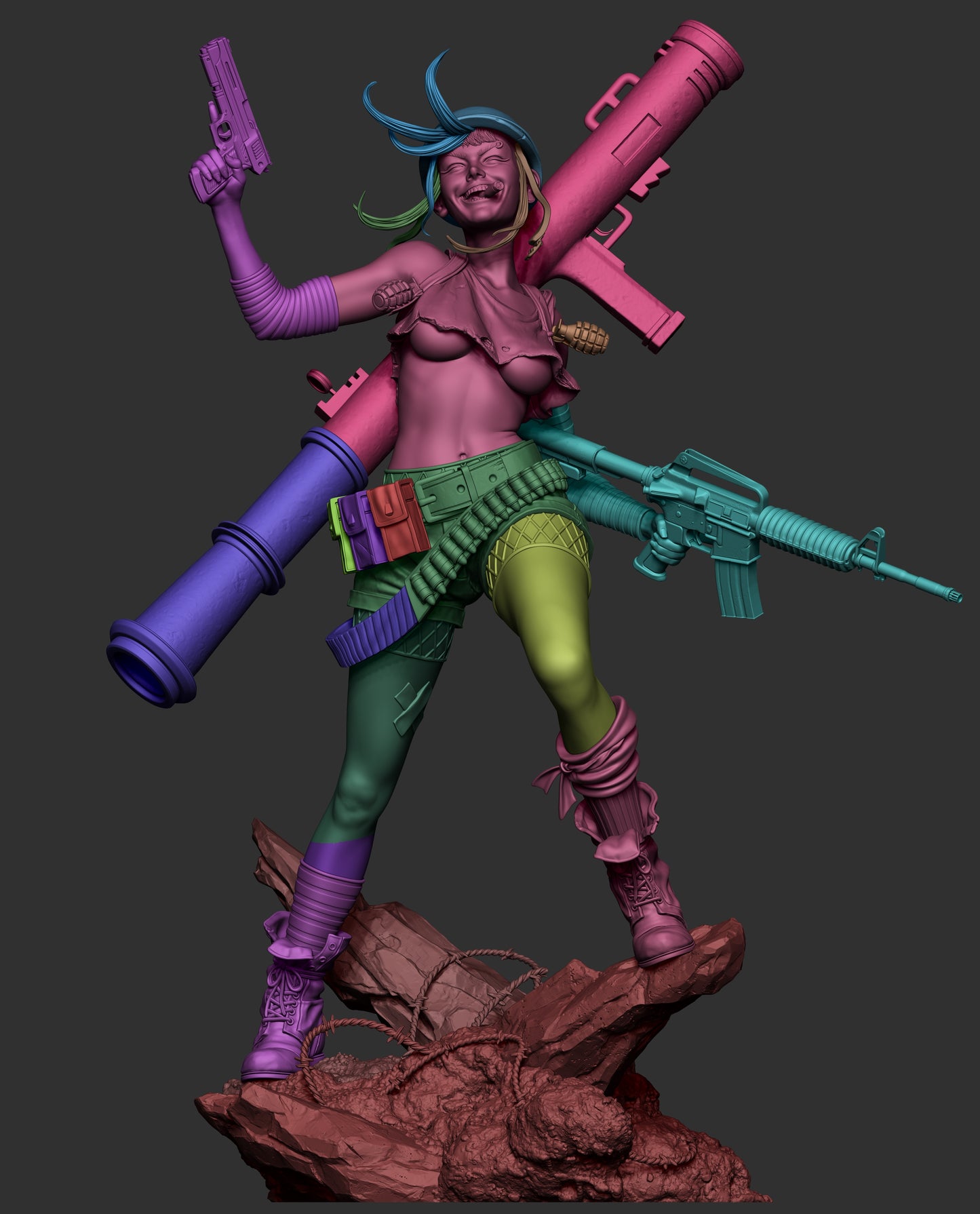 Tank Girl resin kit – Unpainted 3D Printed Model kit