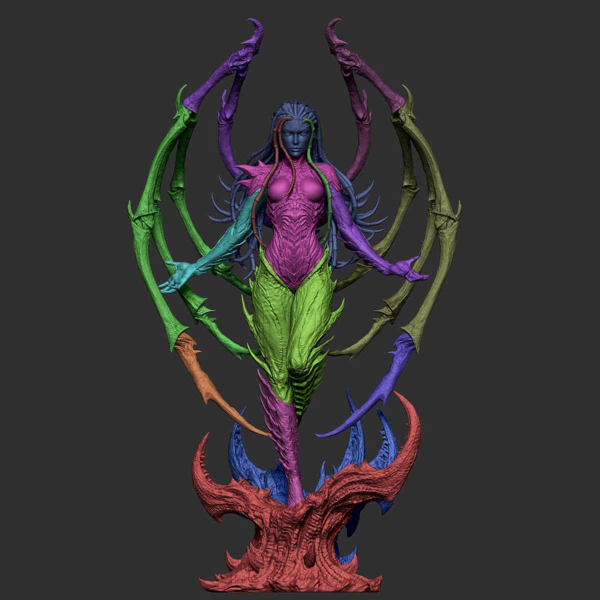 Sara Kerrigan Style Starcraft Sci-Fi Unpainted Resin Garage Kit (1/6-1/12)