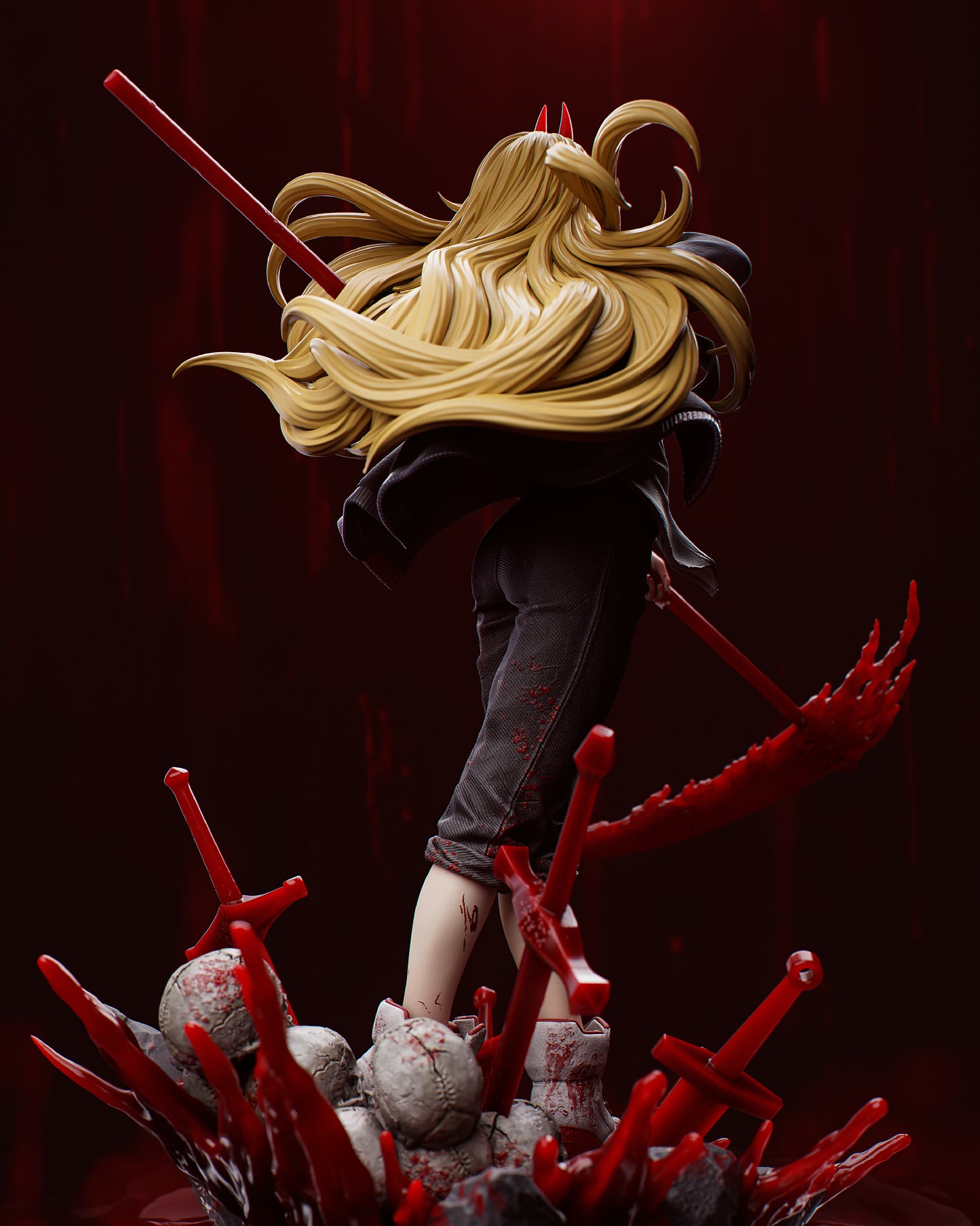 Power style Devil Rebel Girl resin kit – Unpainted 3D Printed Model kit
