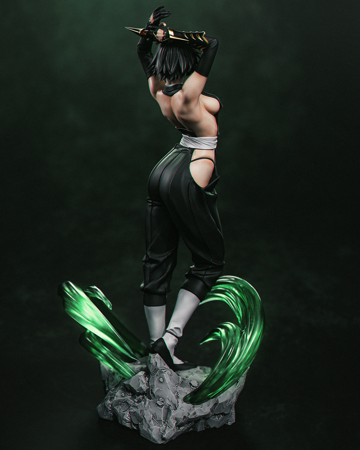 Soi Fon Style Bleach Anime Soul Reaper Unpainted Resin Garage Model (1/6-1/12)