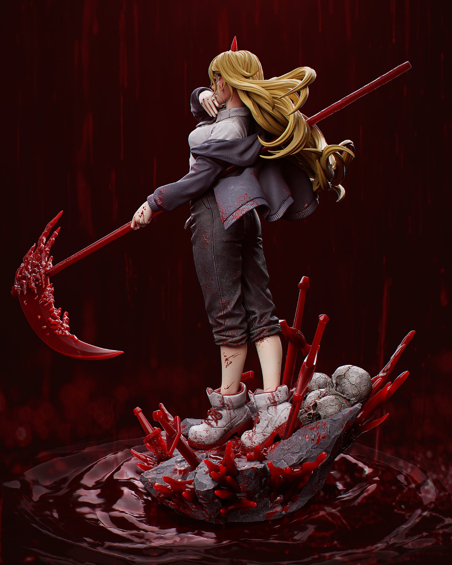 Power style Devil Rebel Girl resin kit – Unpainted 3D Printed Model kit
