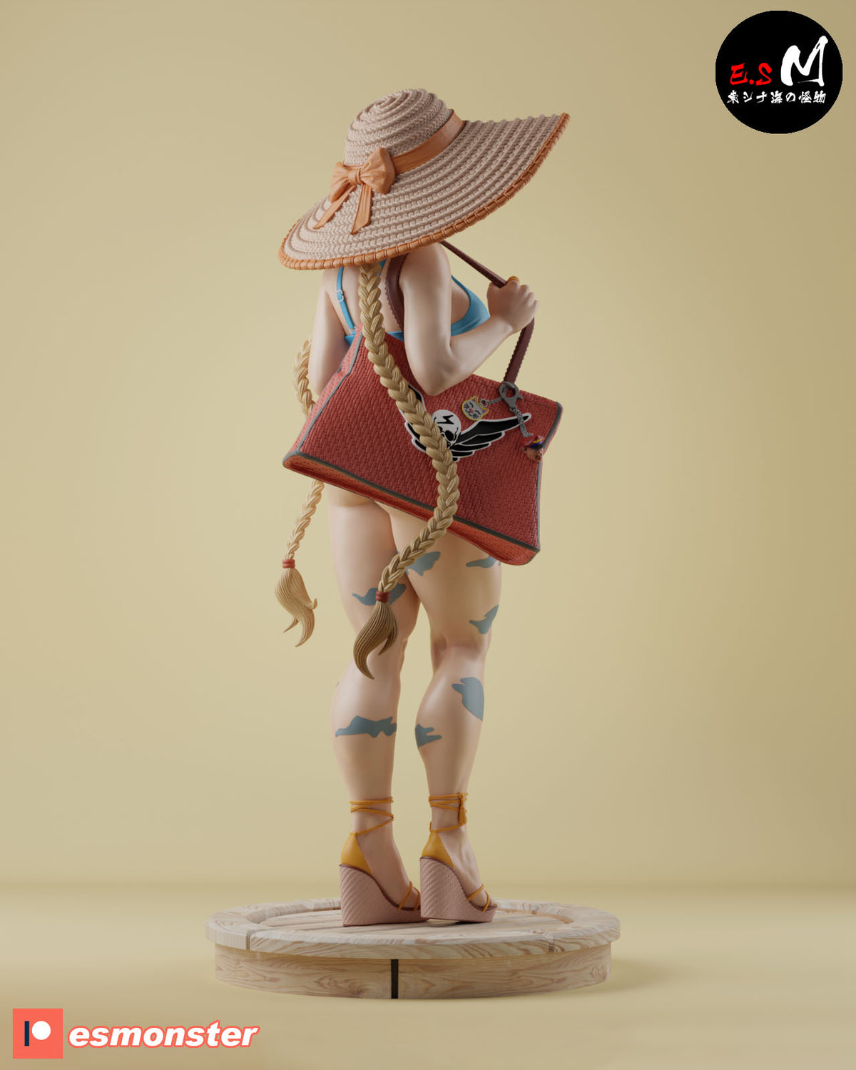 Beach Cammy Style Street Fighter Unpainted Resin Garage Kit (1/6-1/12)