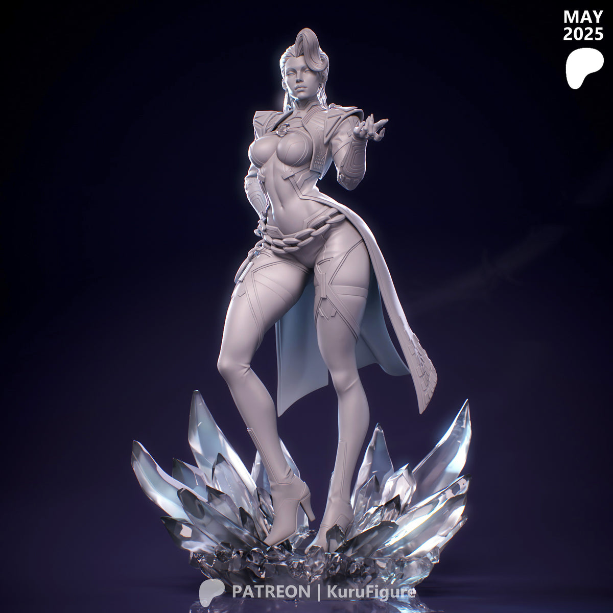 Emma Frost Style Marvel Comics Unpainted Resin Garage Kit (1/6-1/12)