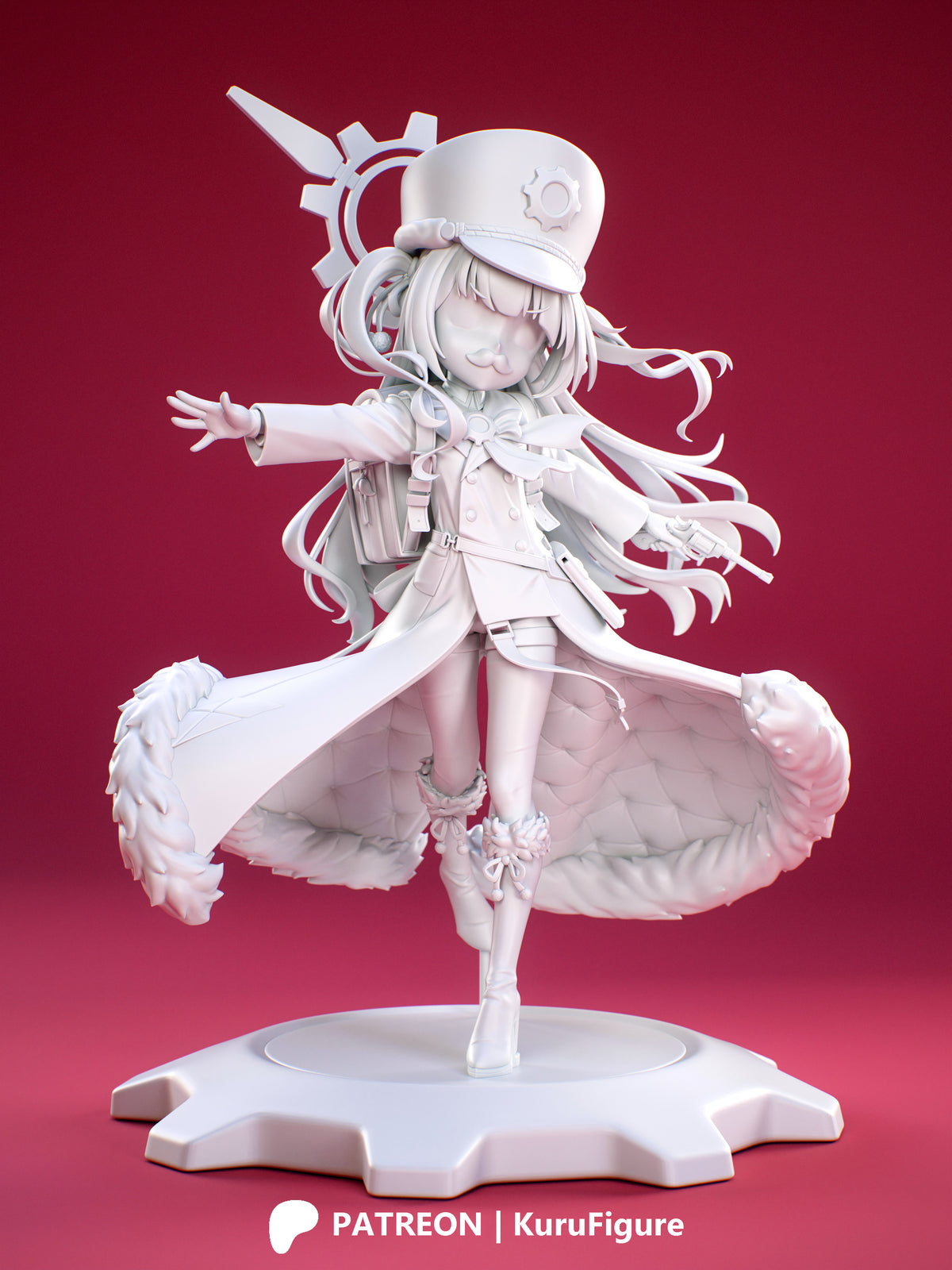 Renkawa Cherino Style Blue Archive Unpainted Resin Kit (1/6-1/12)