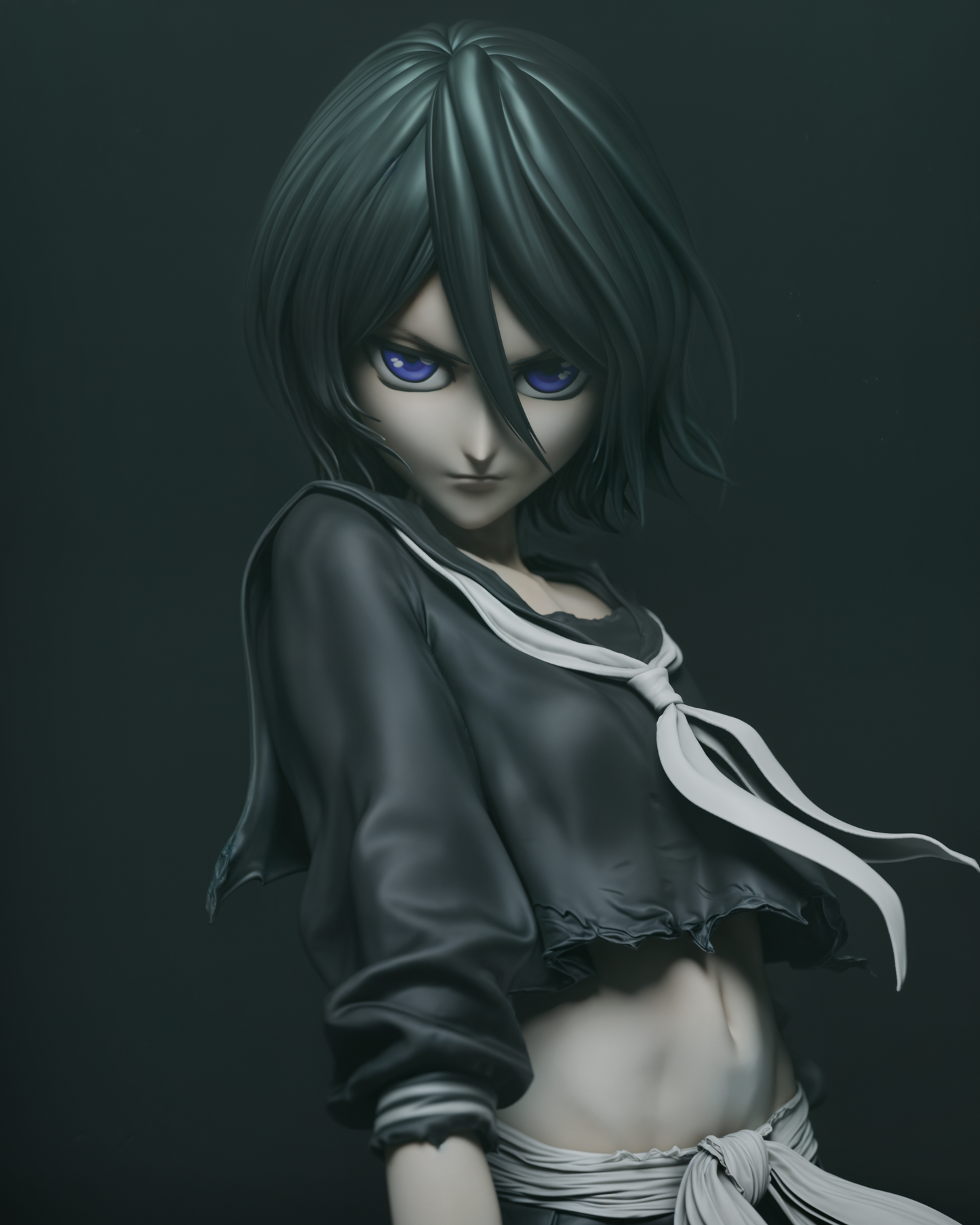 Rukia style Frostblade Heroine resin kit – Unpainted 3D Printed Model kit