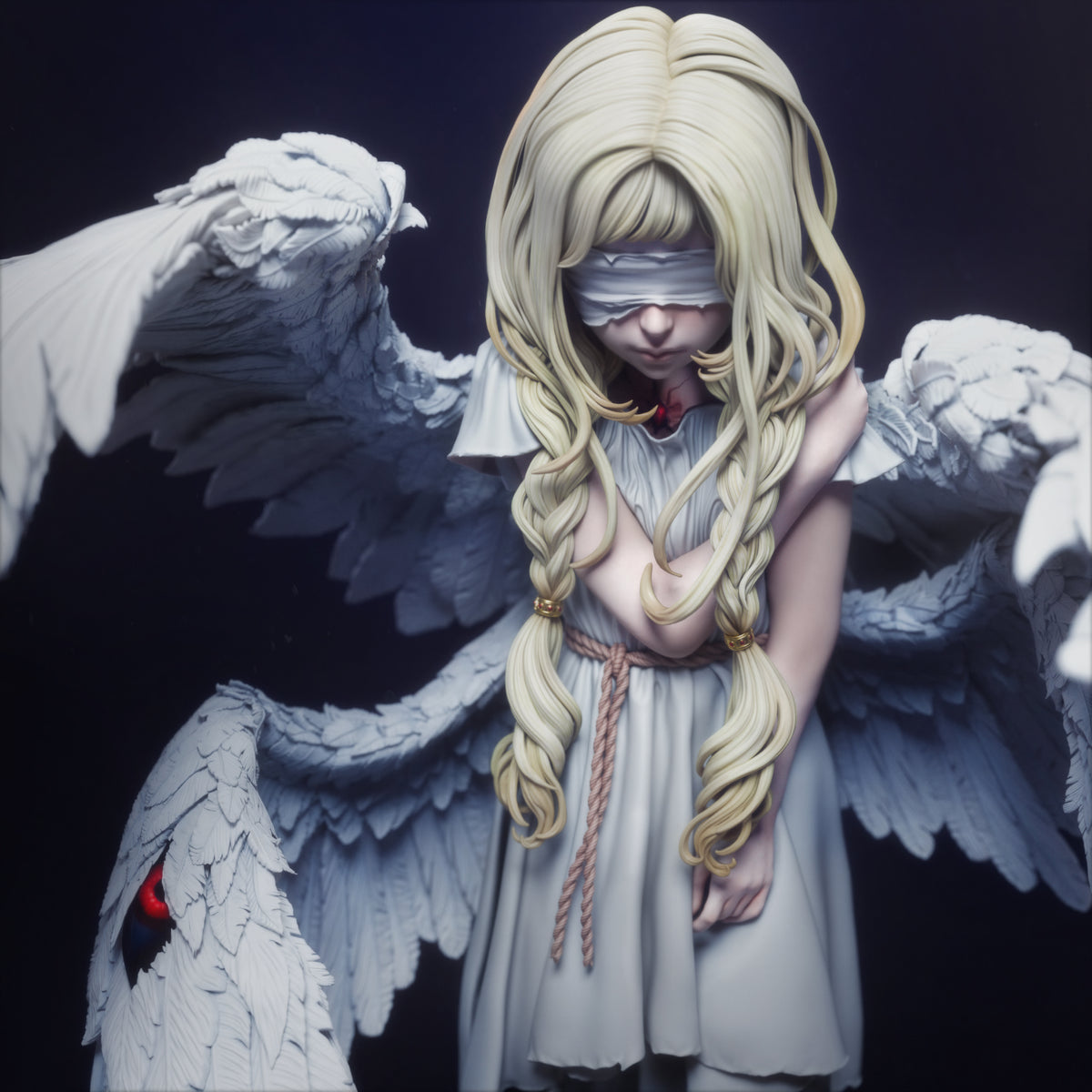 Seraphim Style Divine Angel Fantasy Unpainted Resin Garage Model Kit (1/6-1/12)