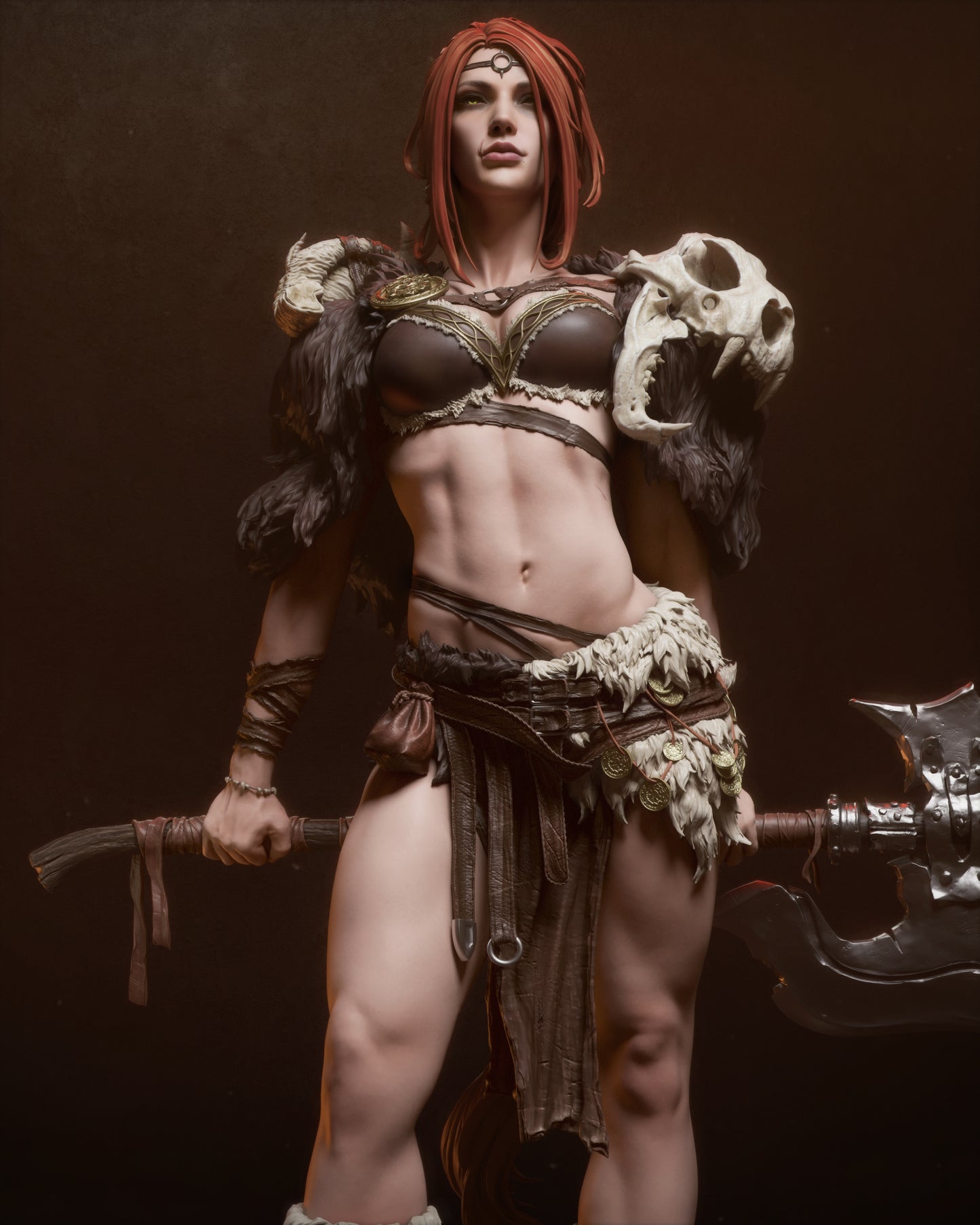 Barbarian Queen resin kit – Unpainted 3D Printed Model kit