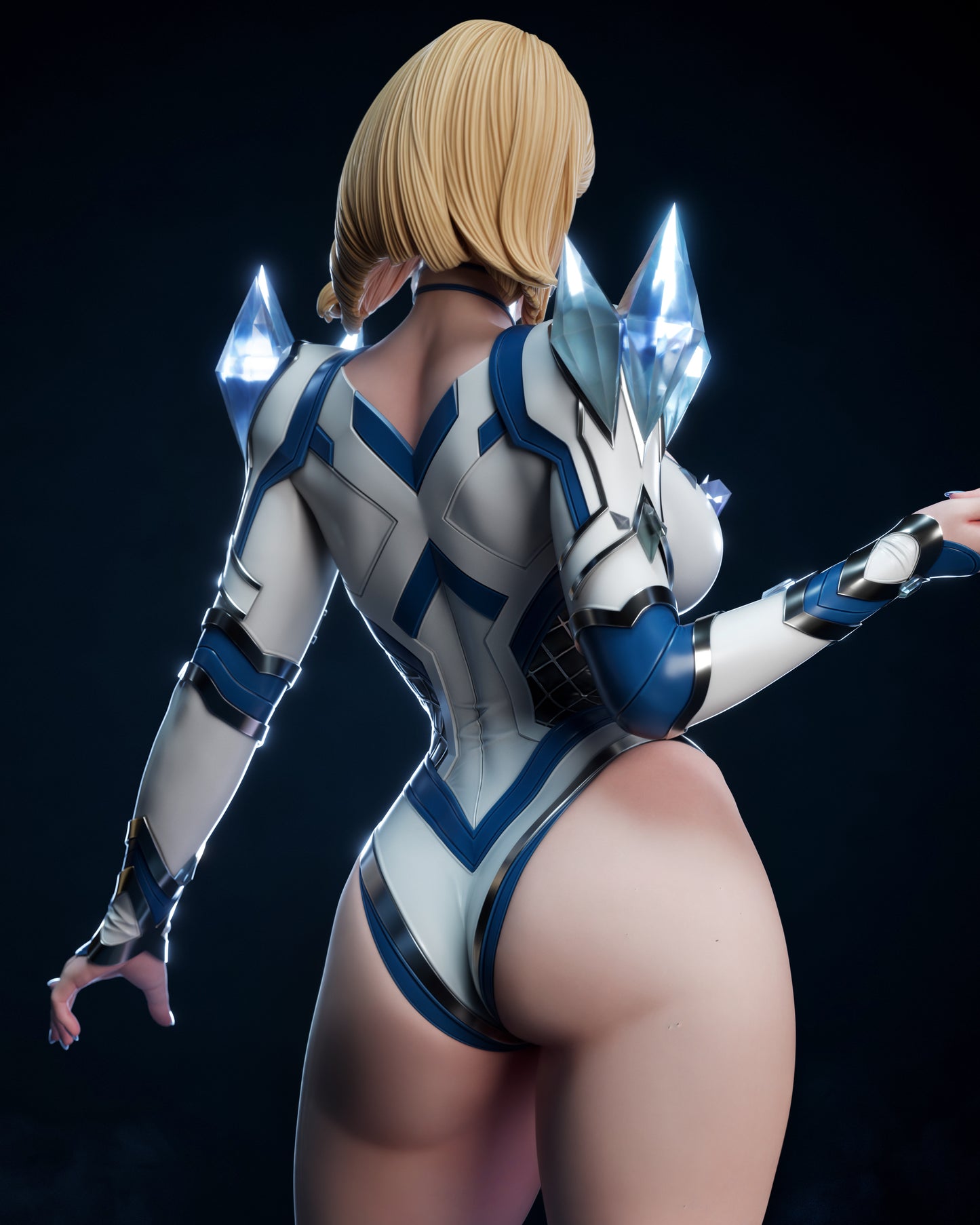 Emma Frost style Ice Queen resin kit – Unpainted 3D Printed Model kit